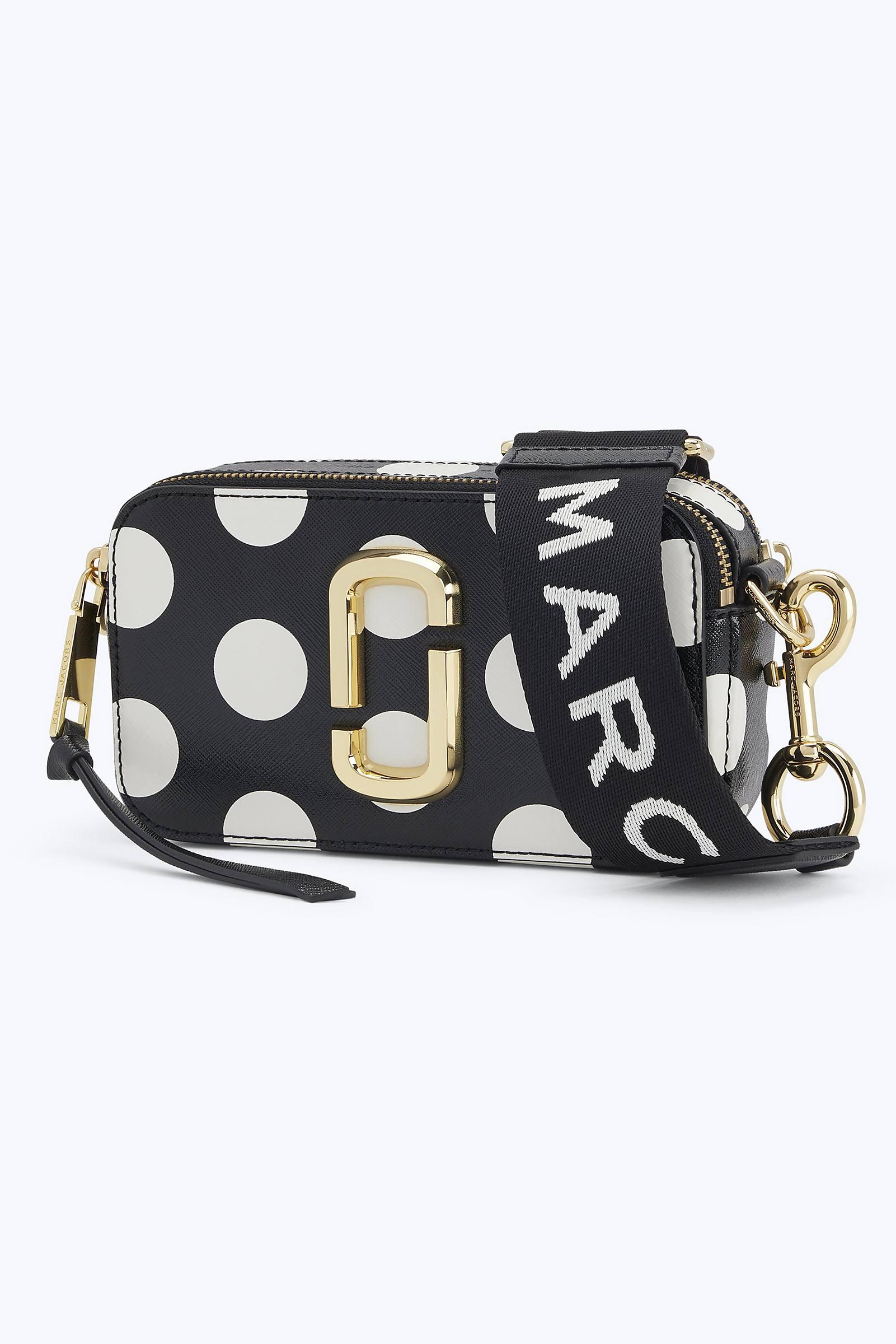 Marc Jacobs Leather The Snapshot Dot Camera Bag in Black | Lyst
