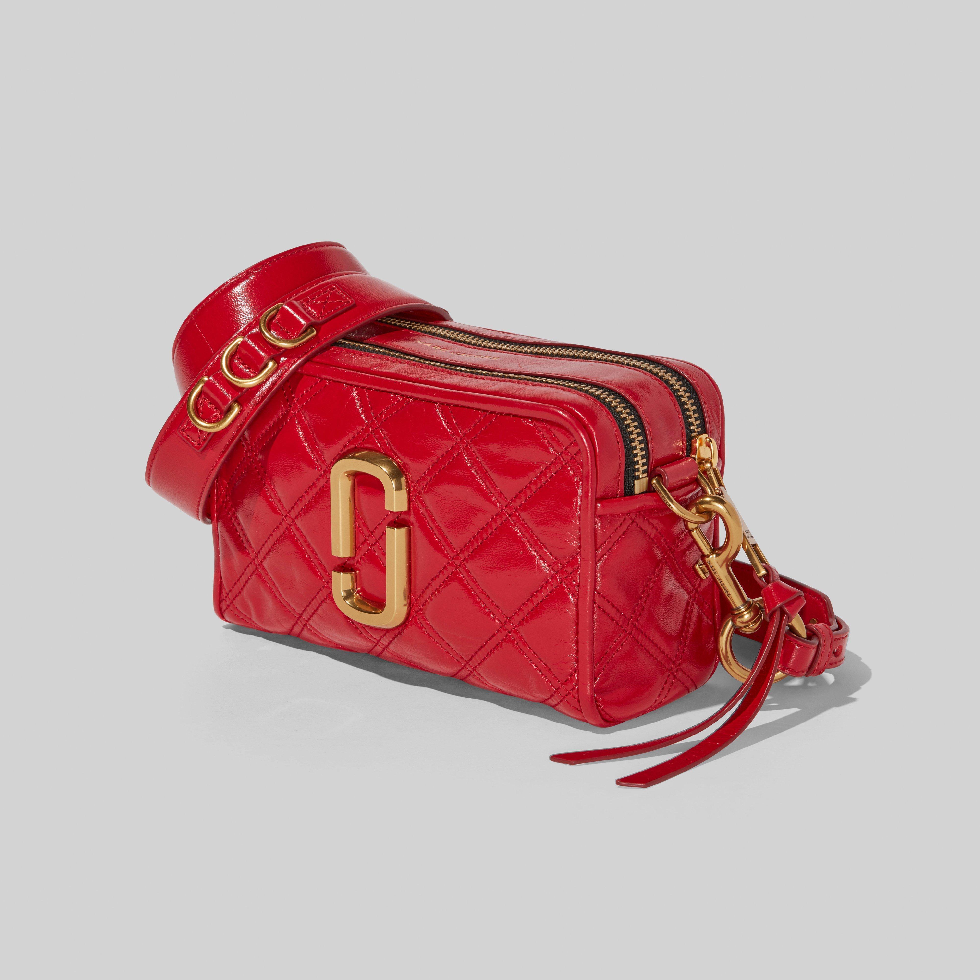 Marc Jacobs Softshot 21 Leather Crossbody Bag In Red