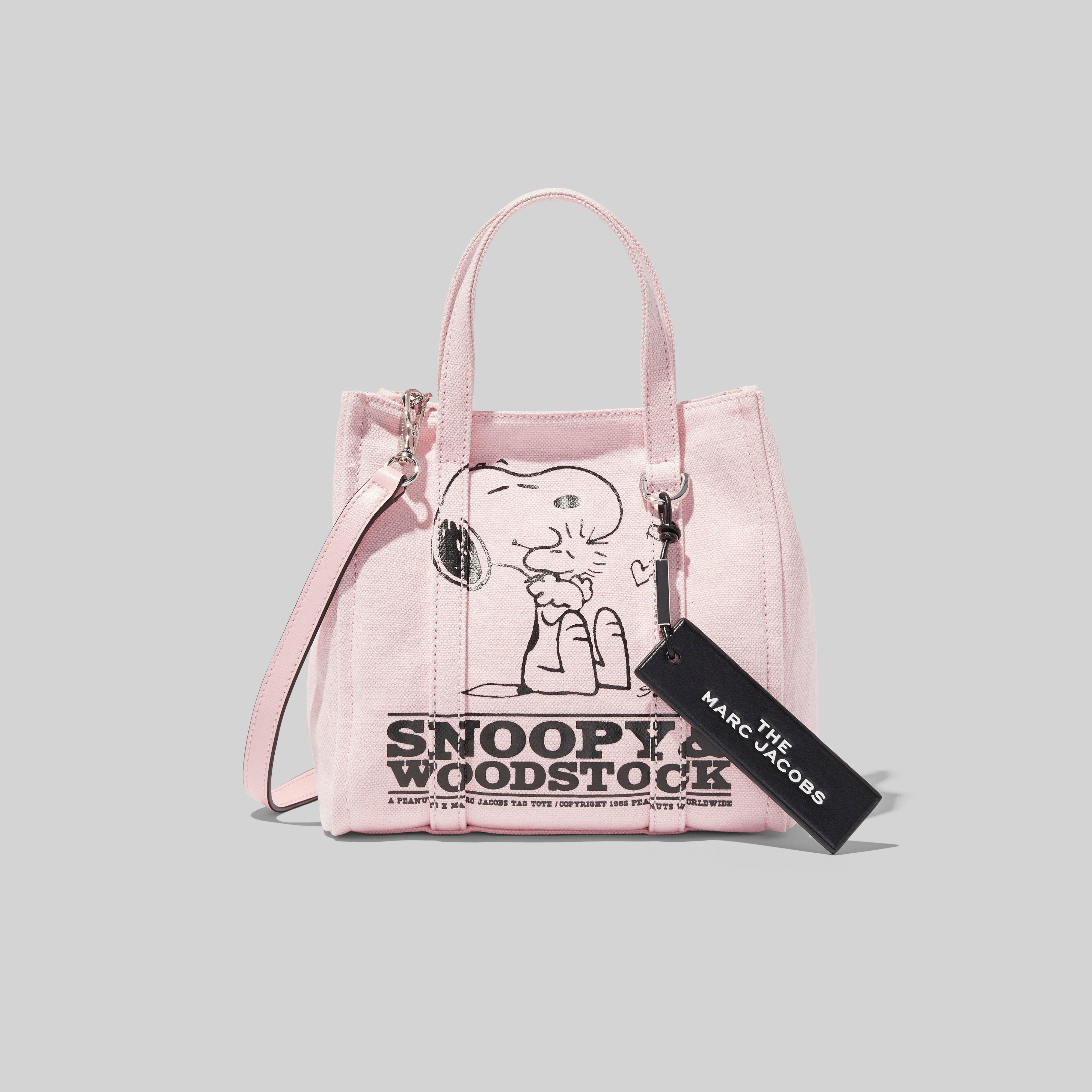 Marc Jacobs Canvas Peanuts® X The Mini Tag Tote Bag in Light Pink (Pink