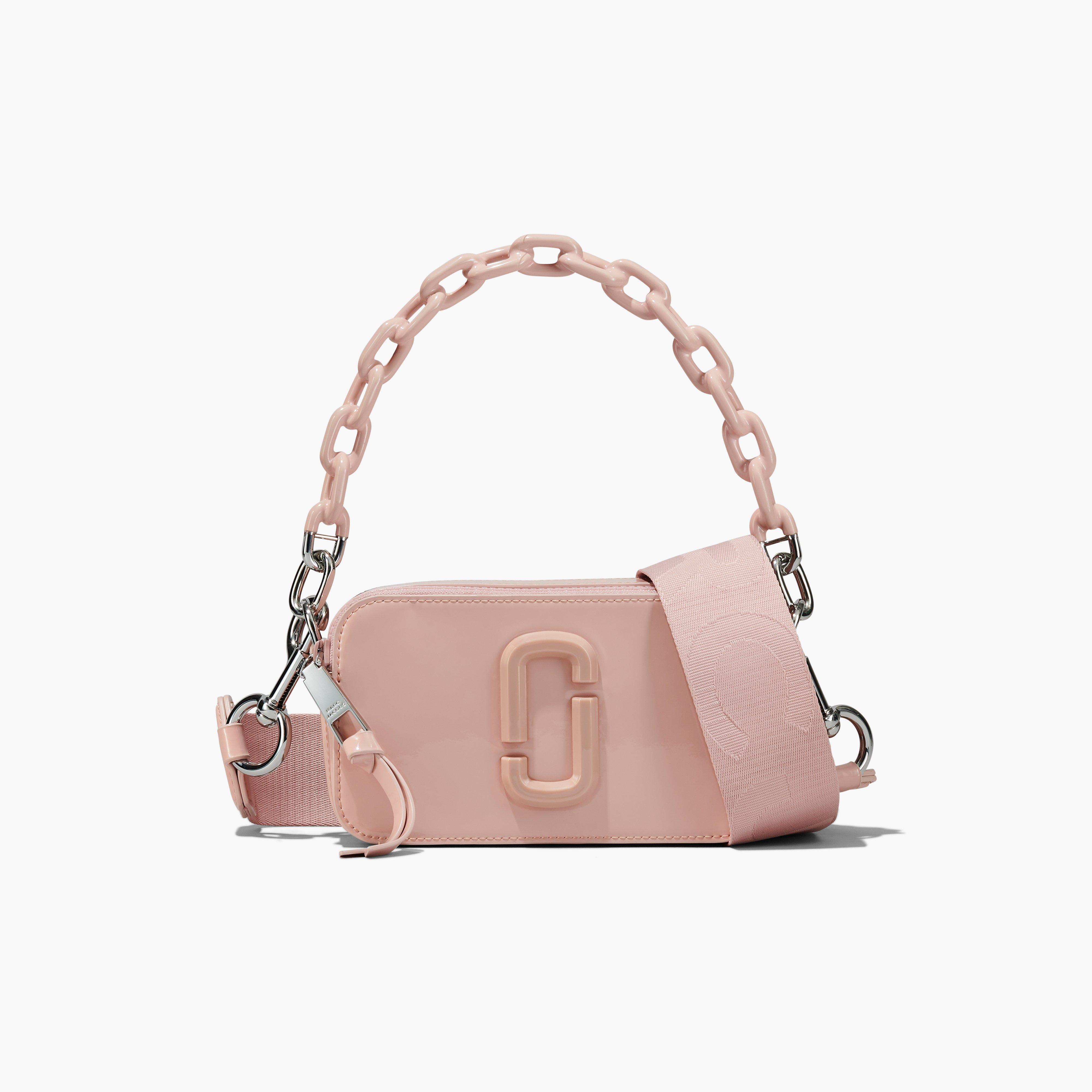 Marc Jacobs Pink Glitter Patent Leather Snapshot Camera Crossbody Bag Marc  Jacobs