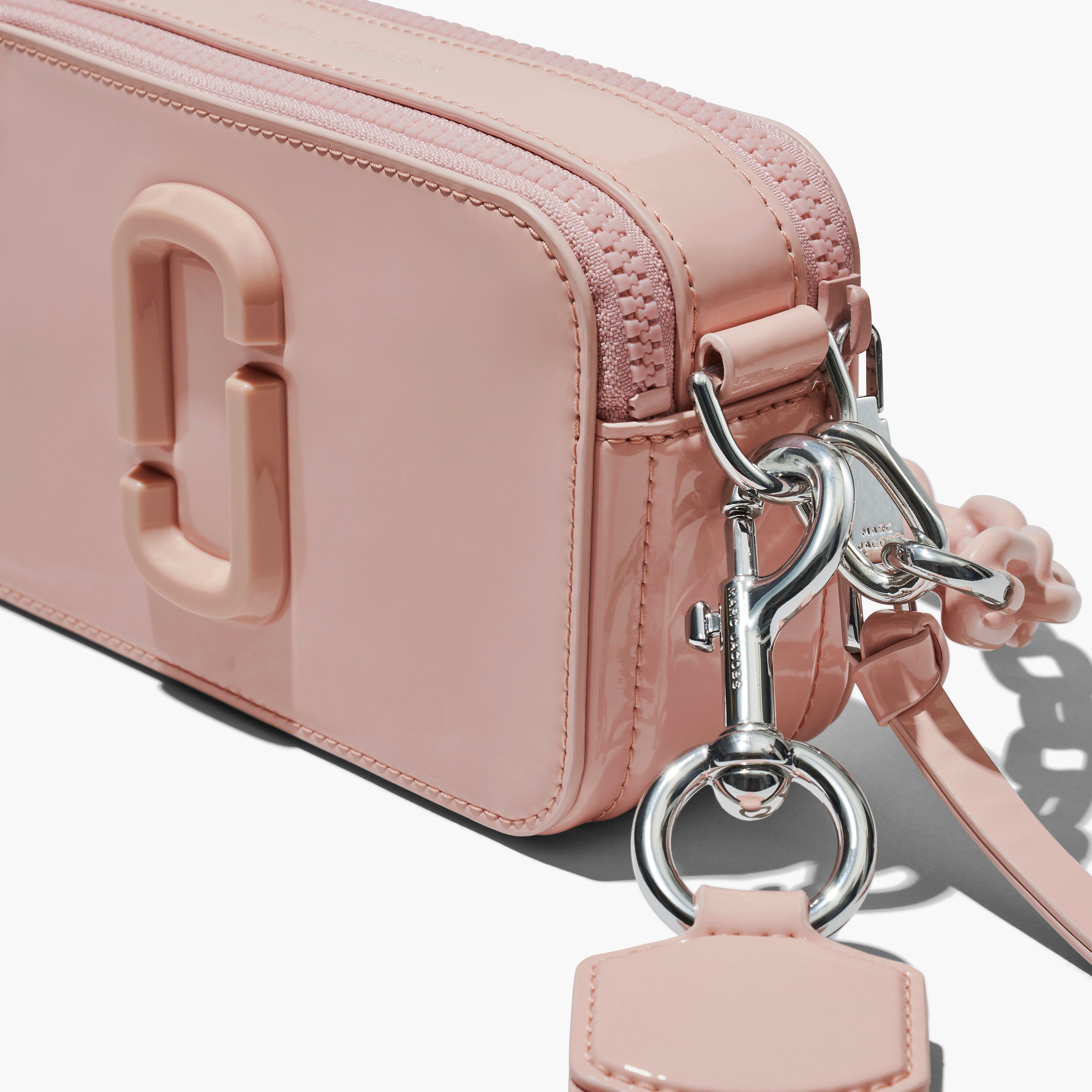 Marc Jacobs Pink Glitter Patent Leather Snapshot Camera Crossbody Bag Marc  Jacobs