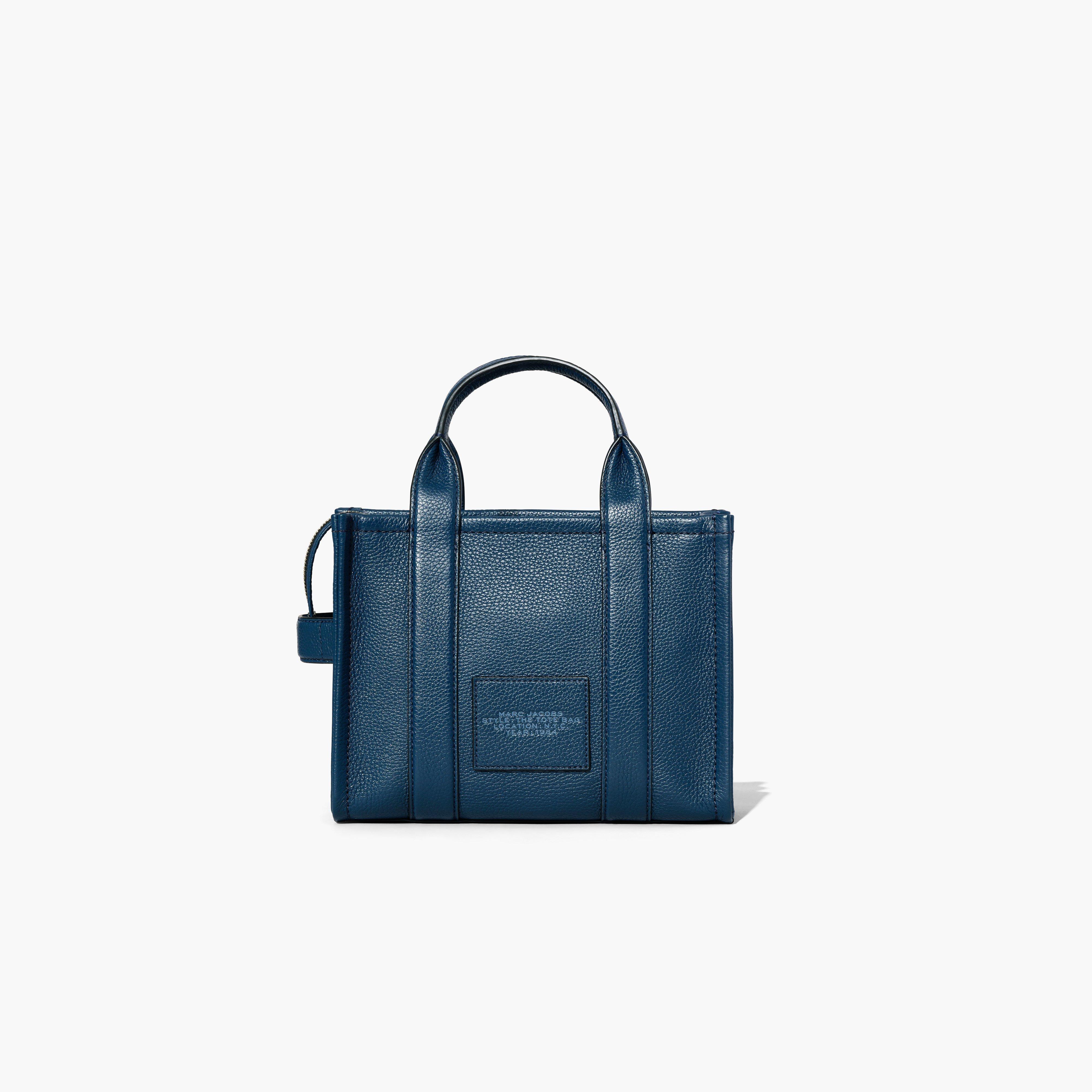 Marc Jacobs Blue Leather The Mini Cushion Bag – Shop Luxe Society