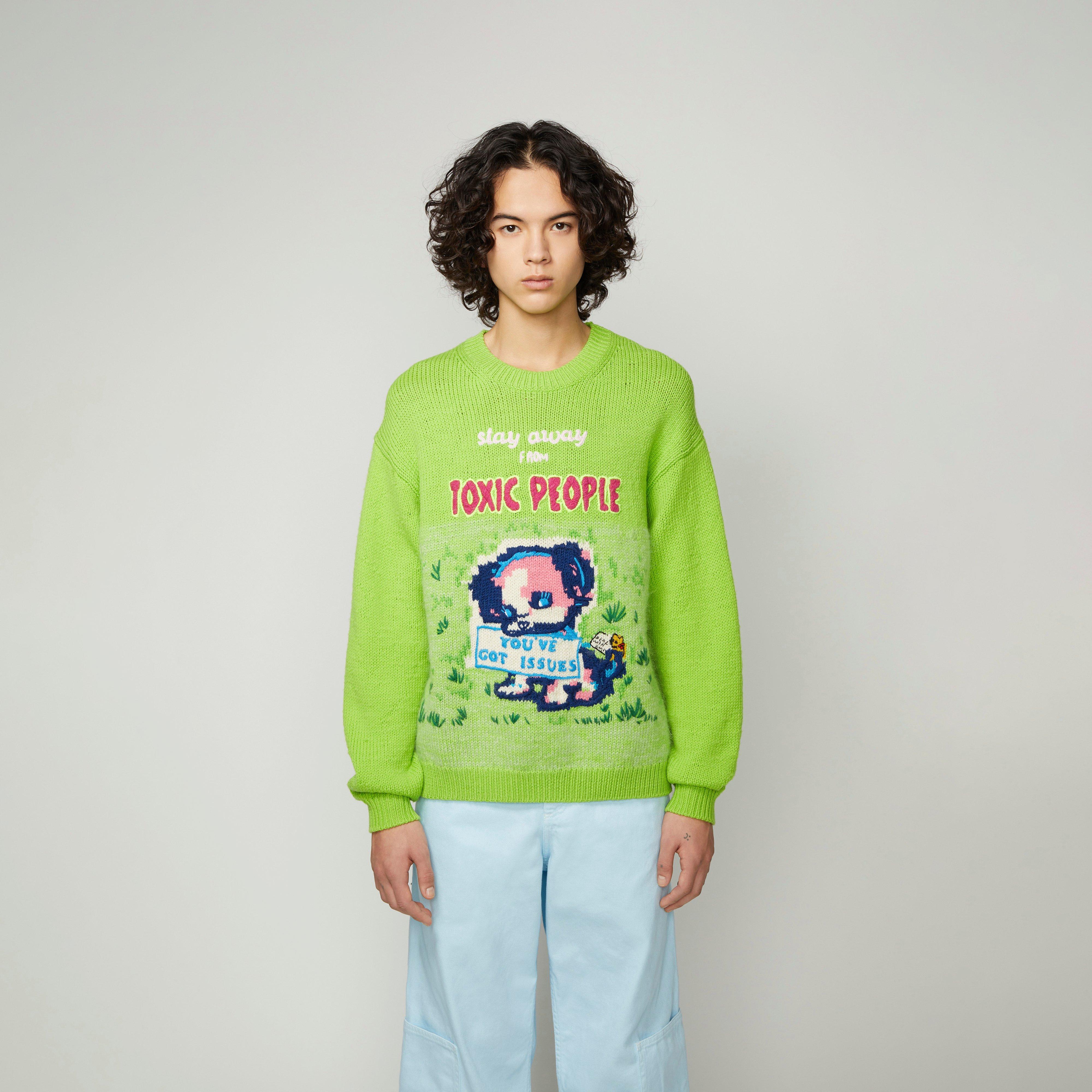 Marc Jacobs Magda Archer X The Men's Intarsia Sweater in Green | Lyst