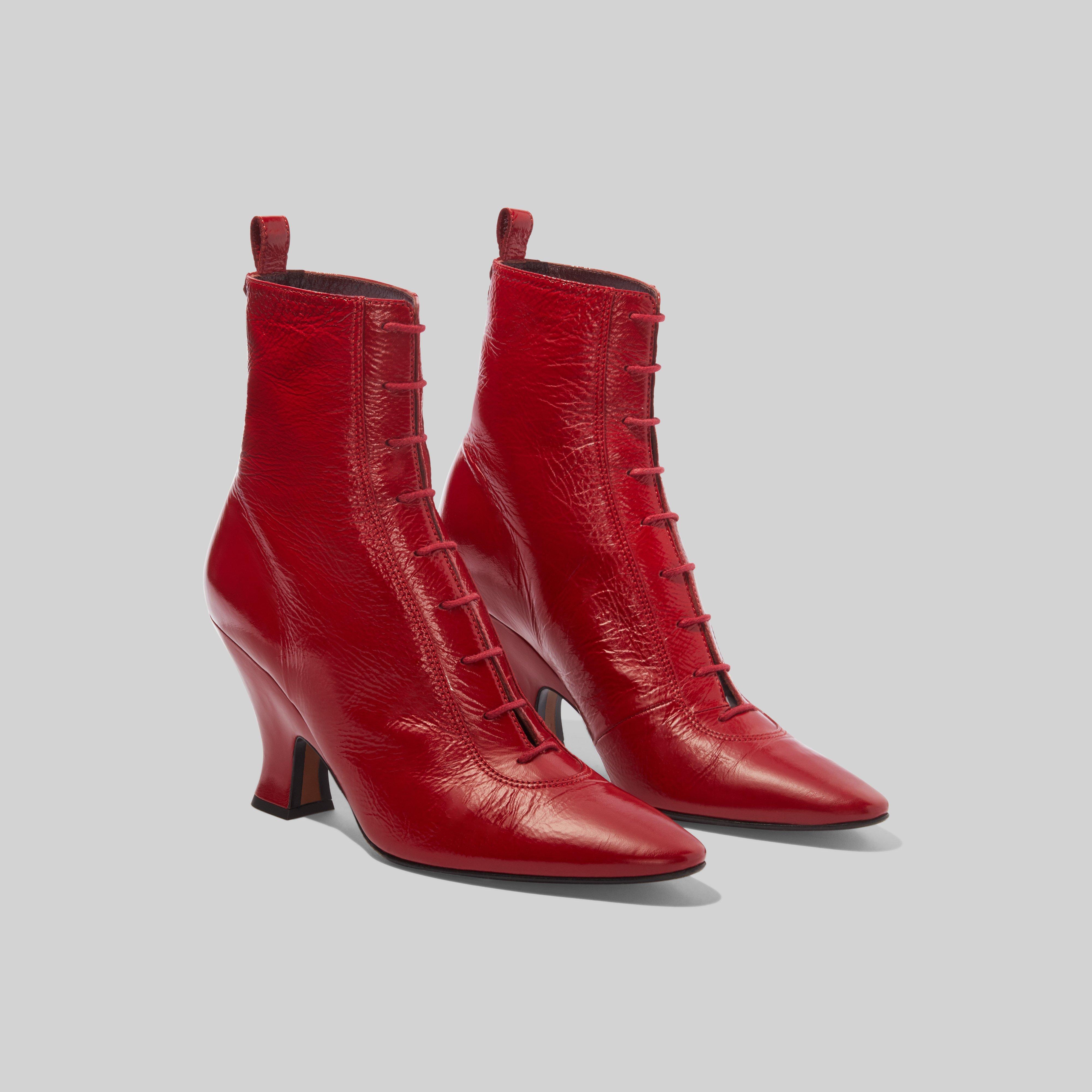 Marc Jacobs The Victorian Boots in Red | Lyst