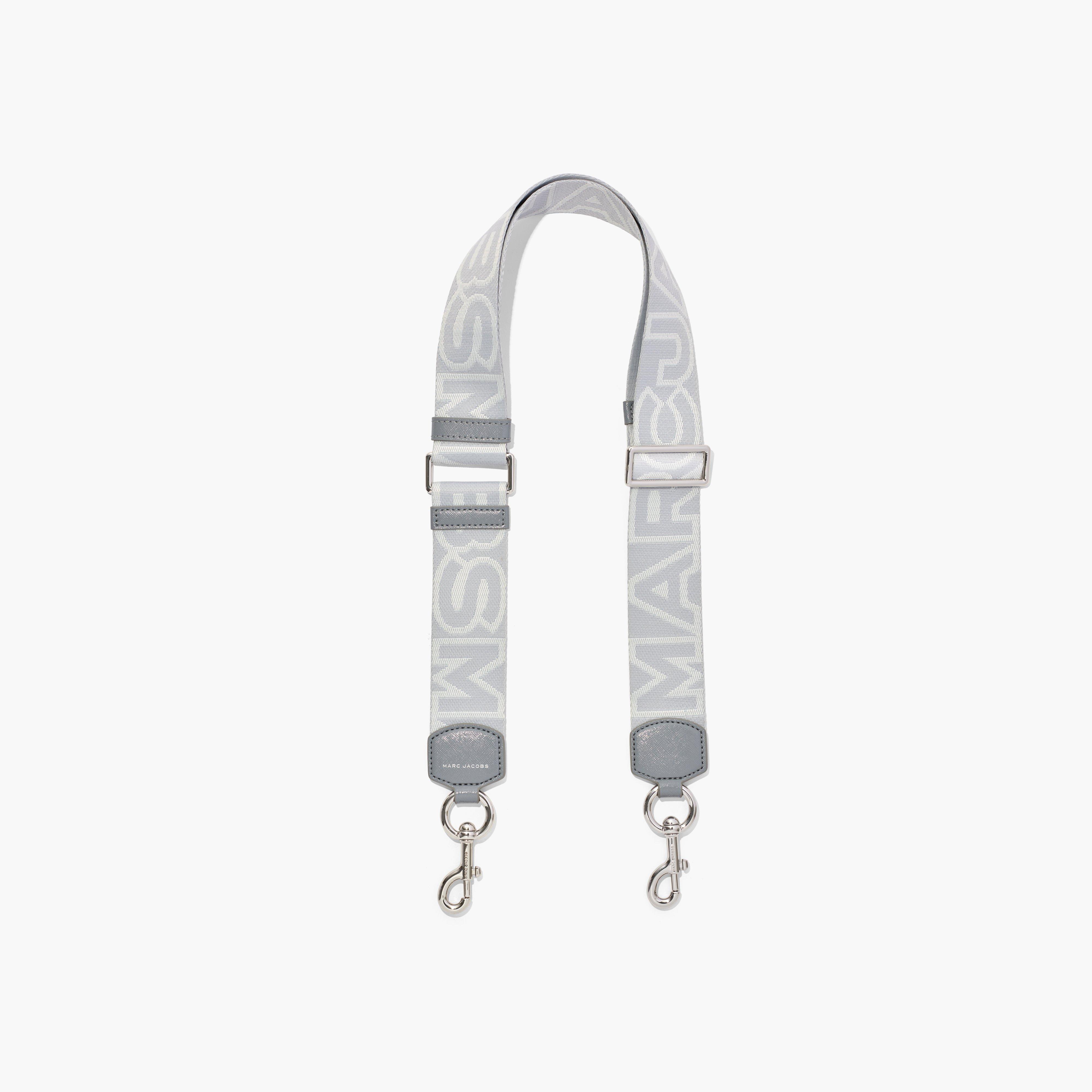 Marc Jacobs The Outline Logo Webbing Strap in White | Lyst