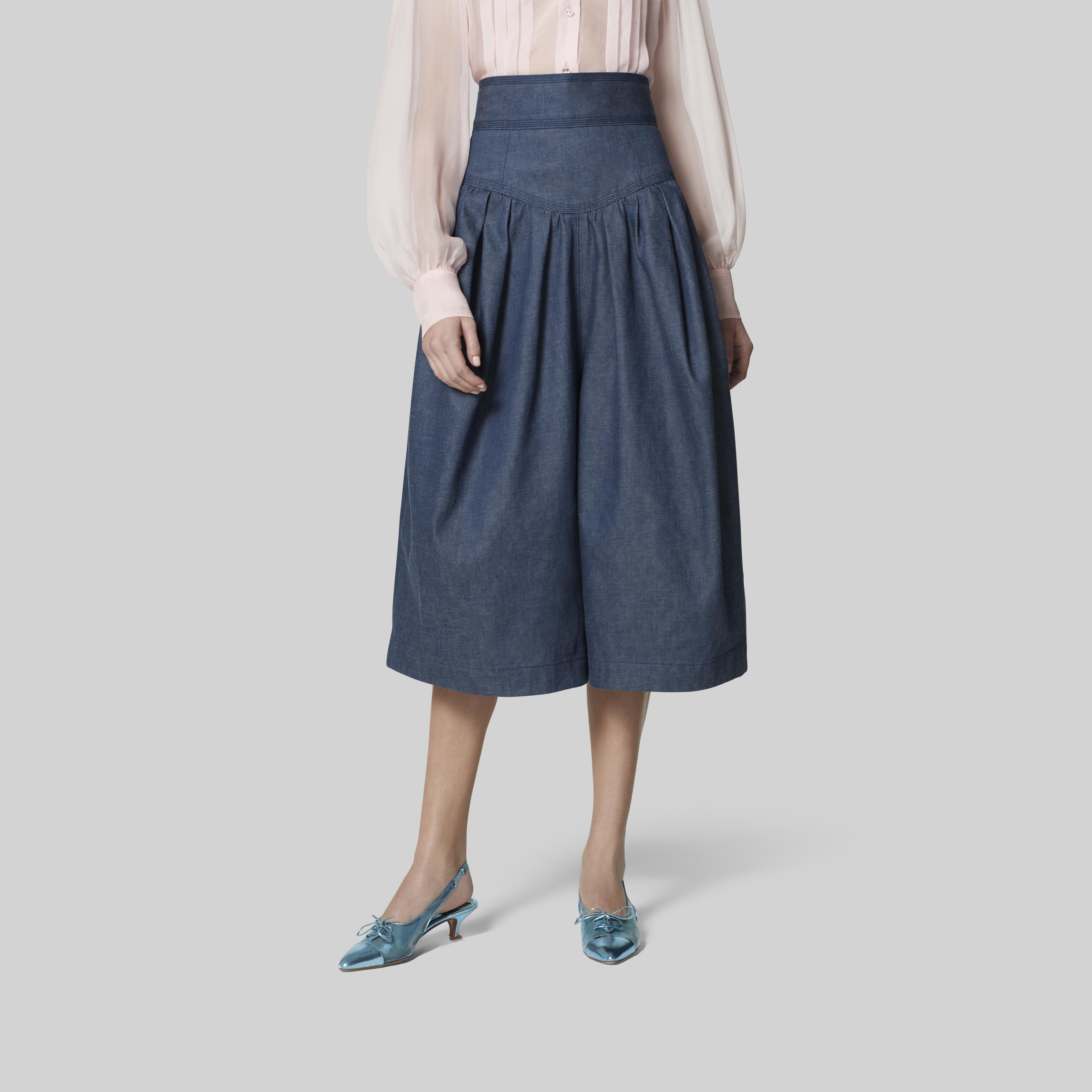 high waisted culotte shorts