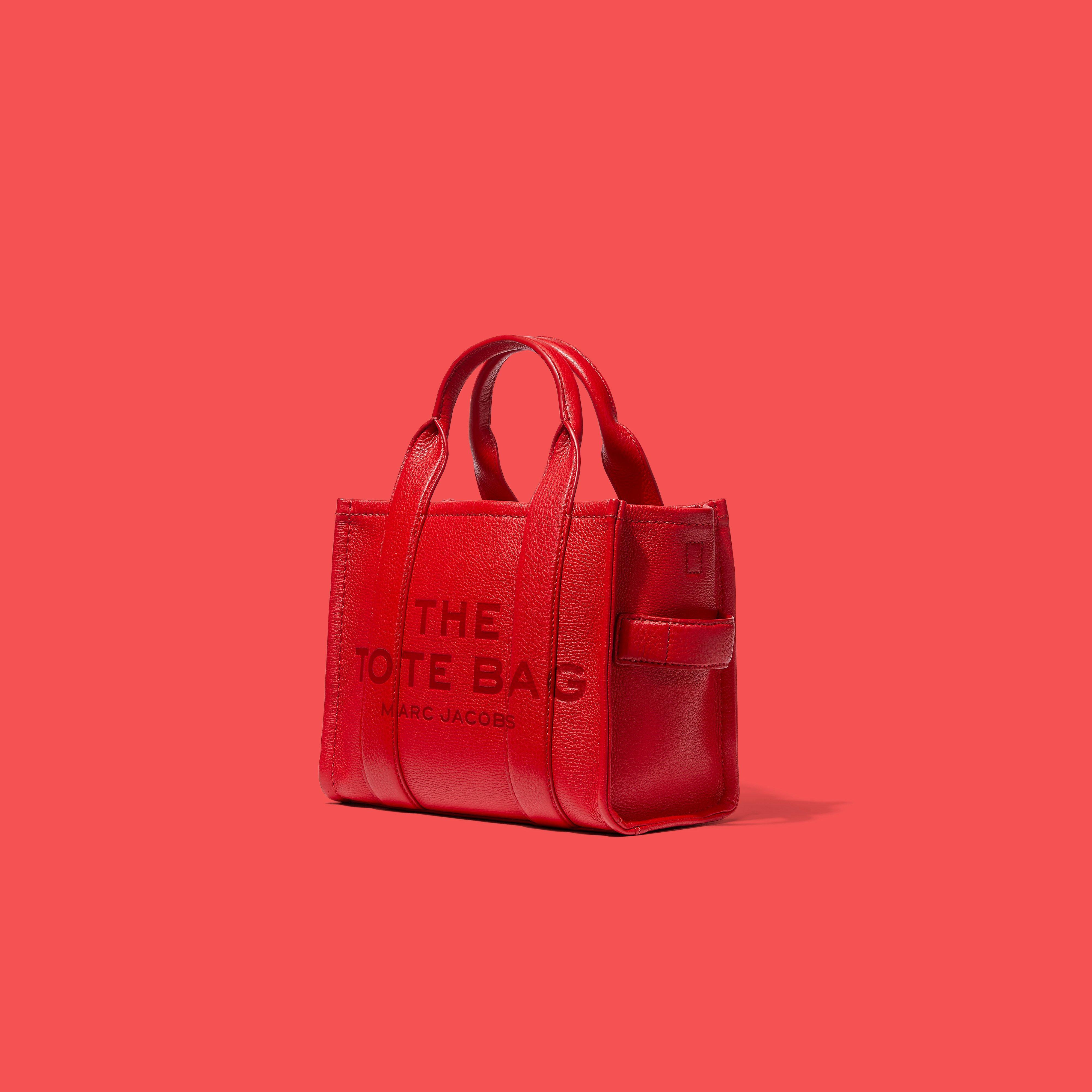 Marc Jacobs The Leather Mini Tote Bag in Red