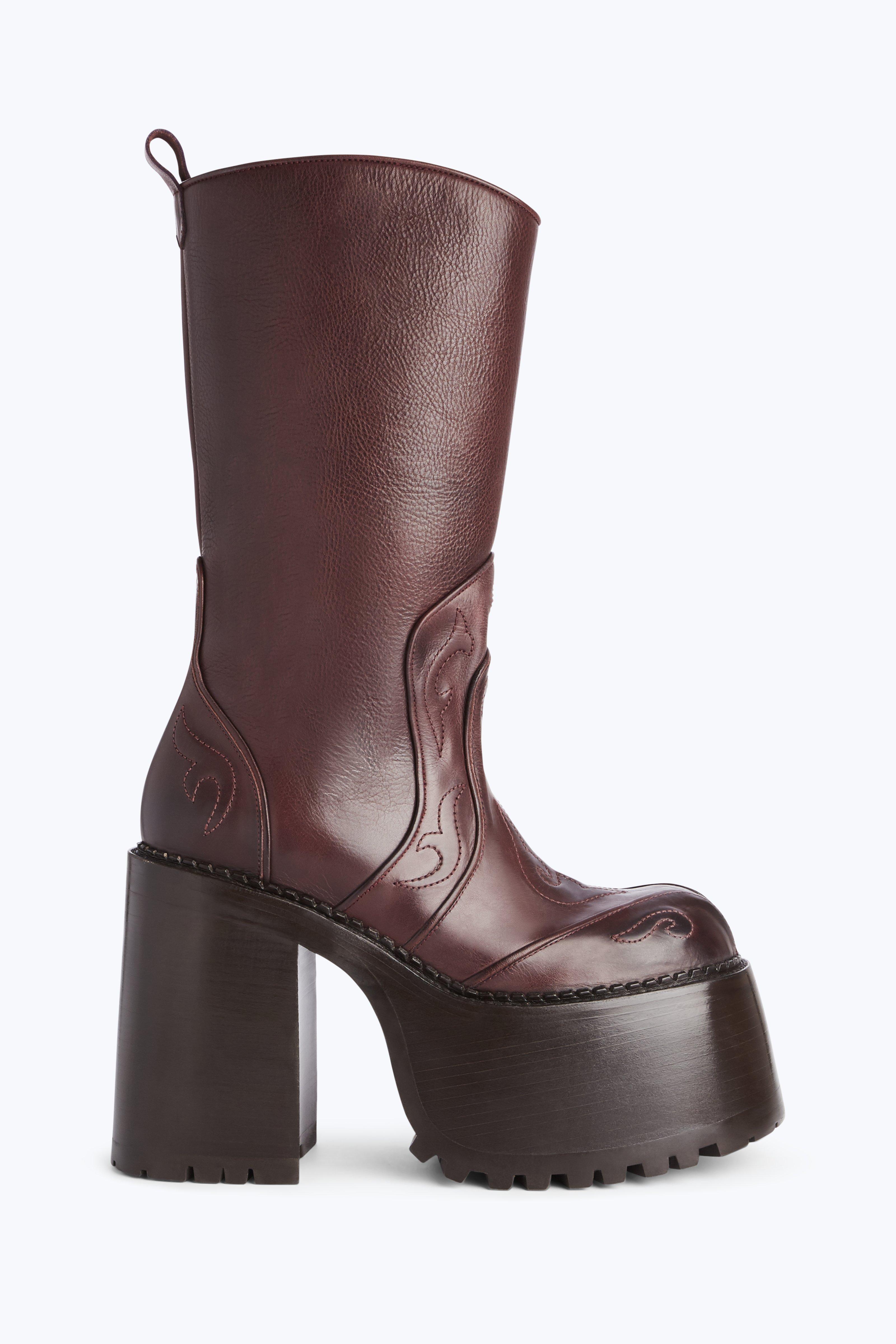 Marc Jacobs Margaret Platform Boot in Brown | Lyst