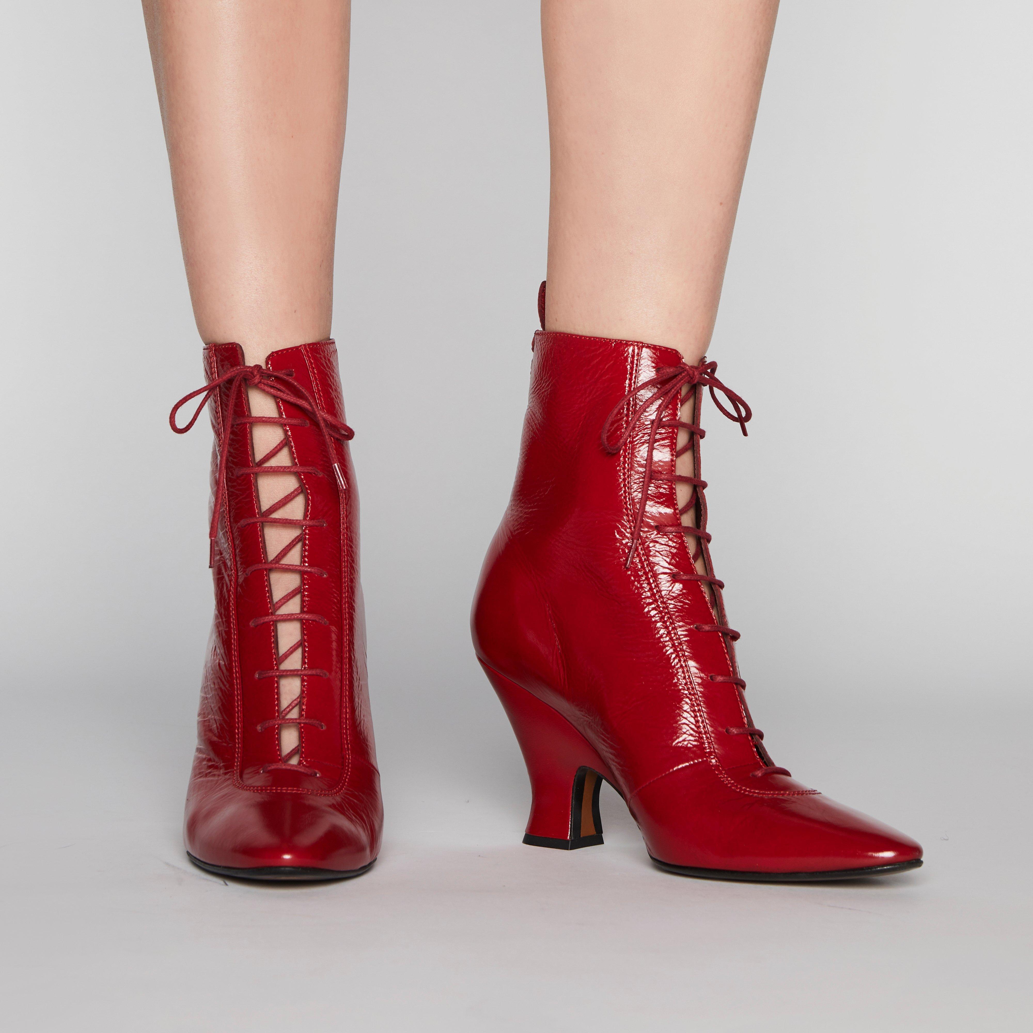Marc Jacobs The Victorian Boots in Red | Lyst
