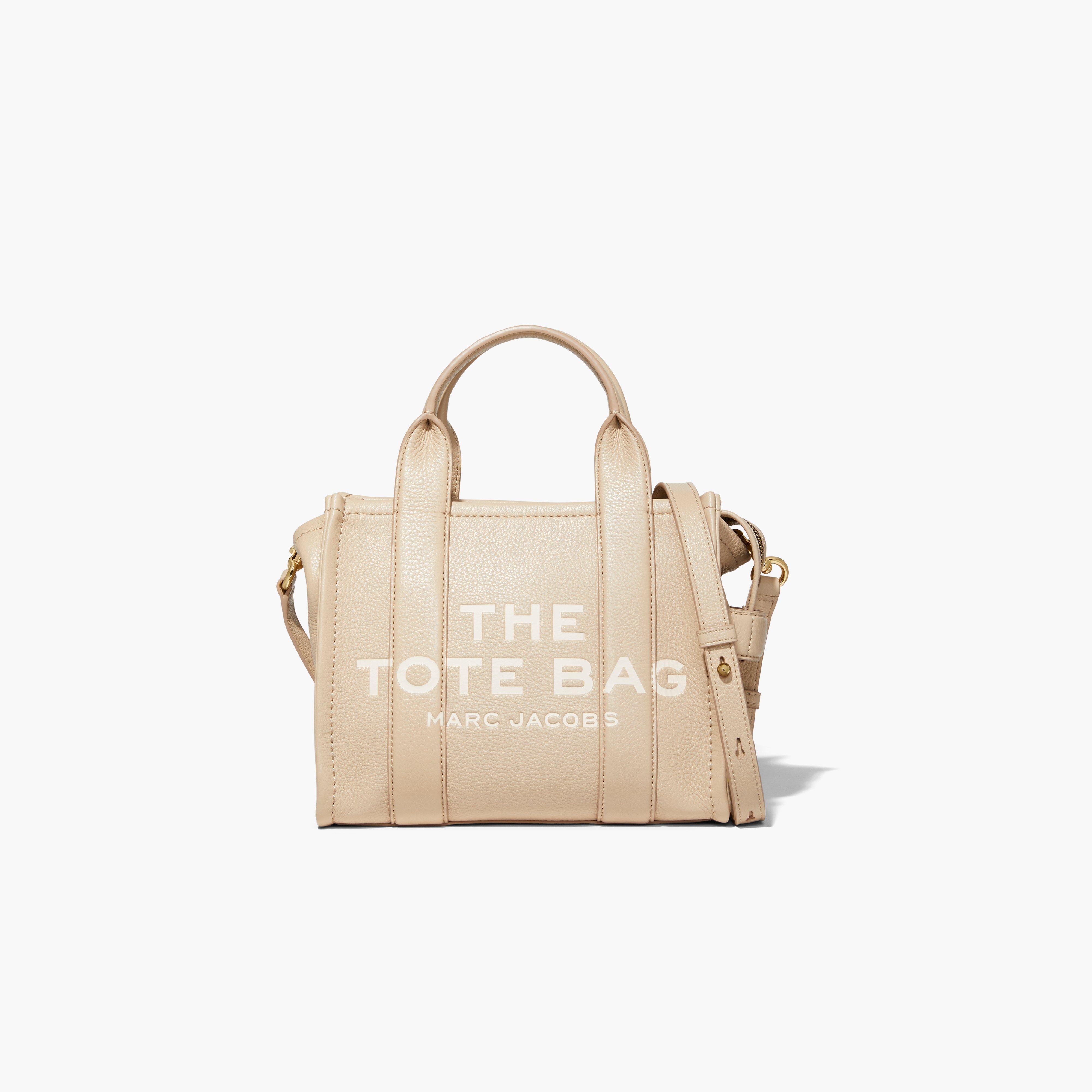 Marc Jacobs The Leather Mini Tote Bag in Natural | Lyst