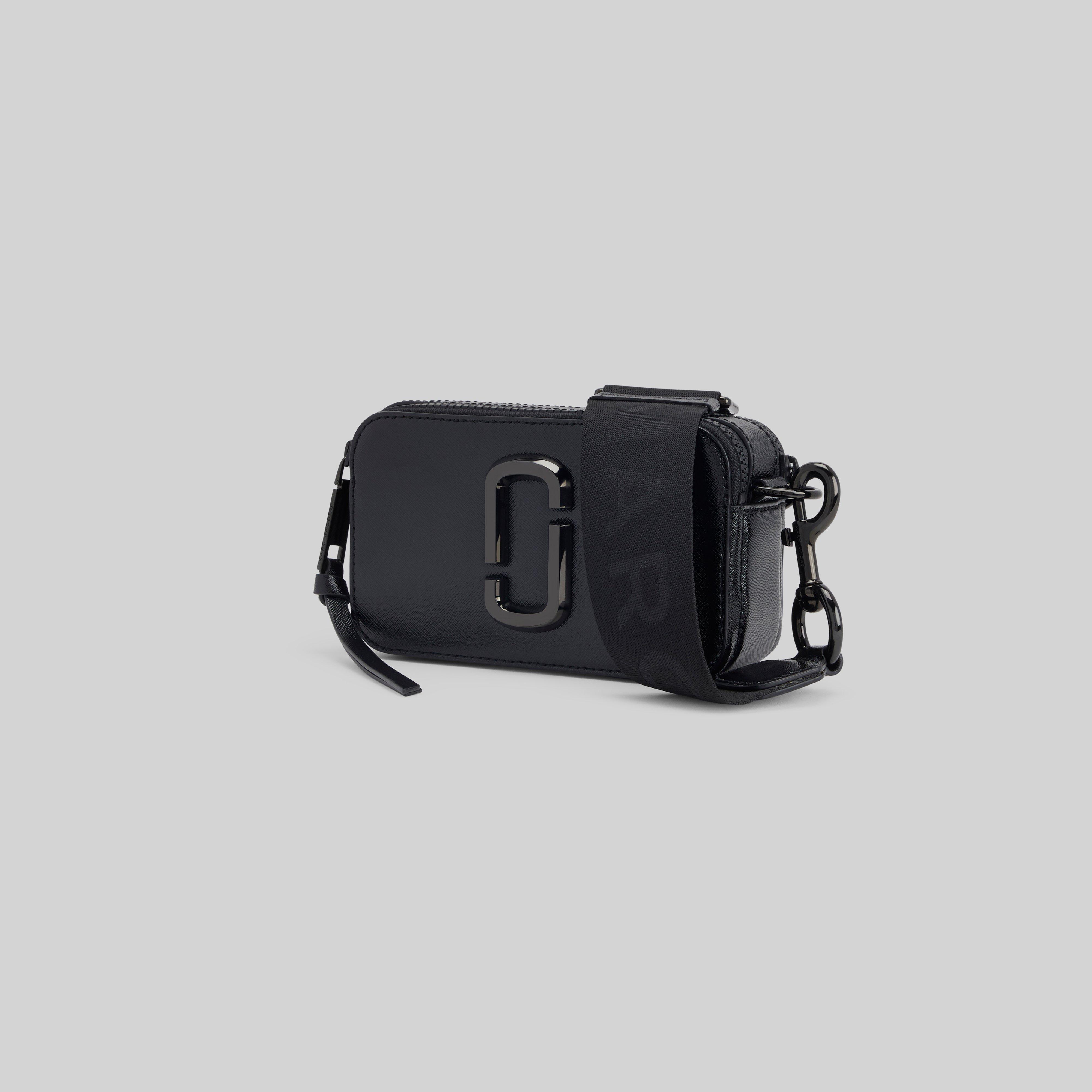 Marc Jacobs Leather Snapshot Dtm Camera Crossbody in Black/Gold (Black