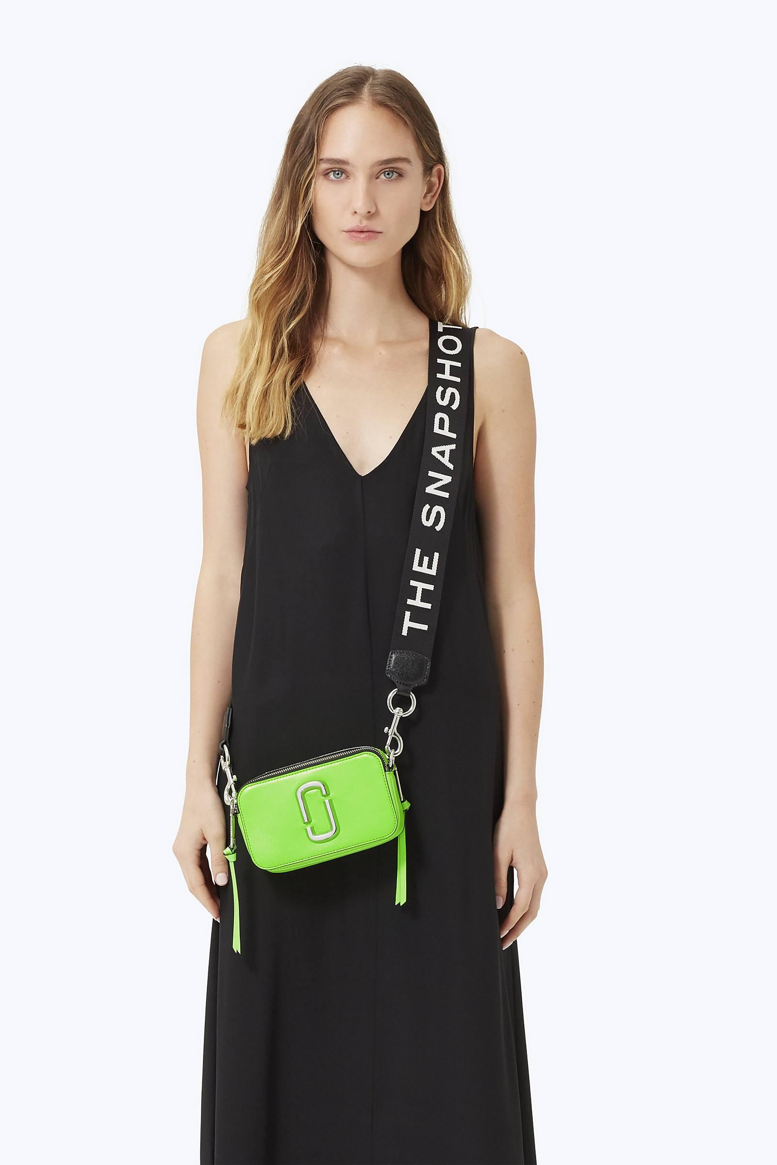 Marc Jacobs The Snapshot Fluoro Leather Camera Bag in Bright Green (Green)  | Lyst