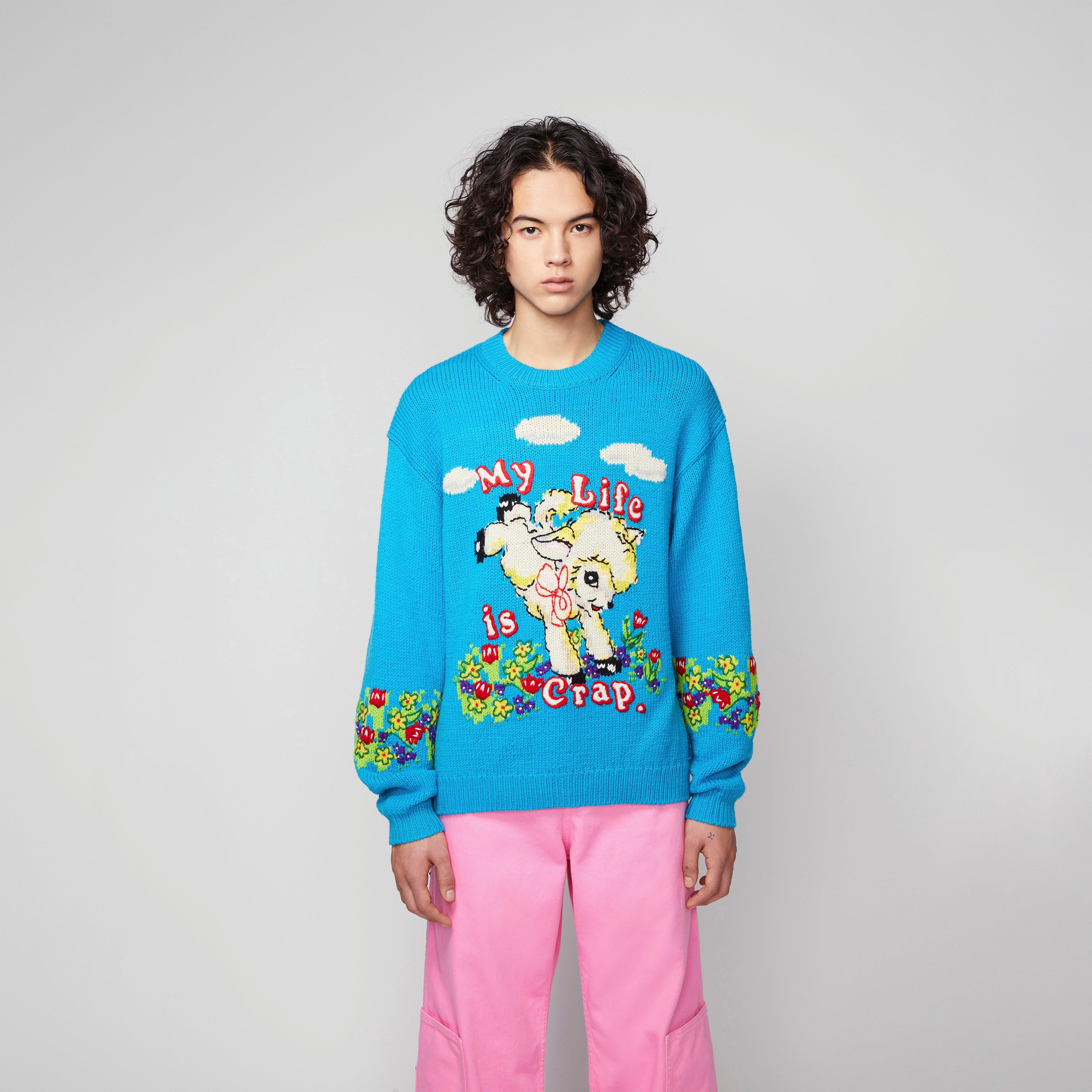 Marc Jacobs Magda Archer X The Men's Intarsia Sweater in Blue | Lyst