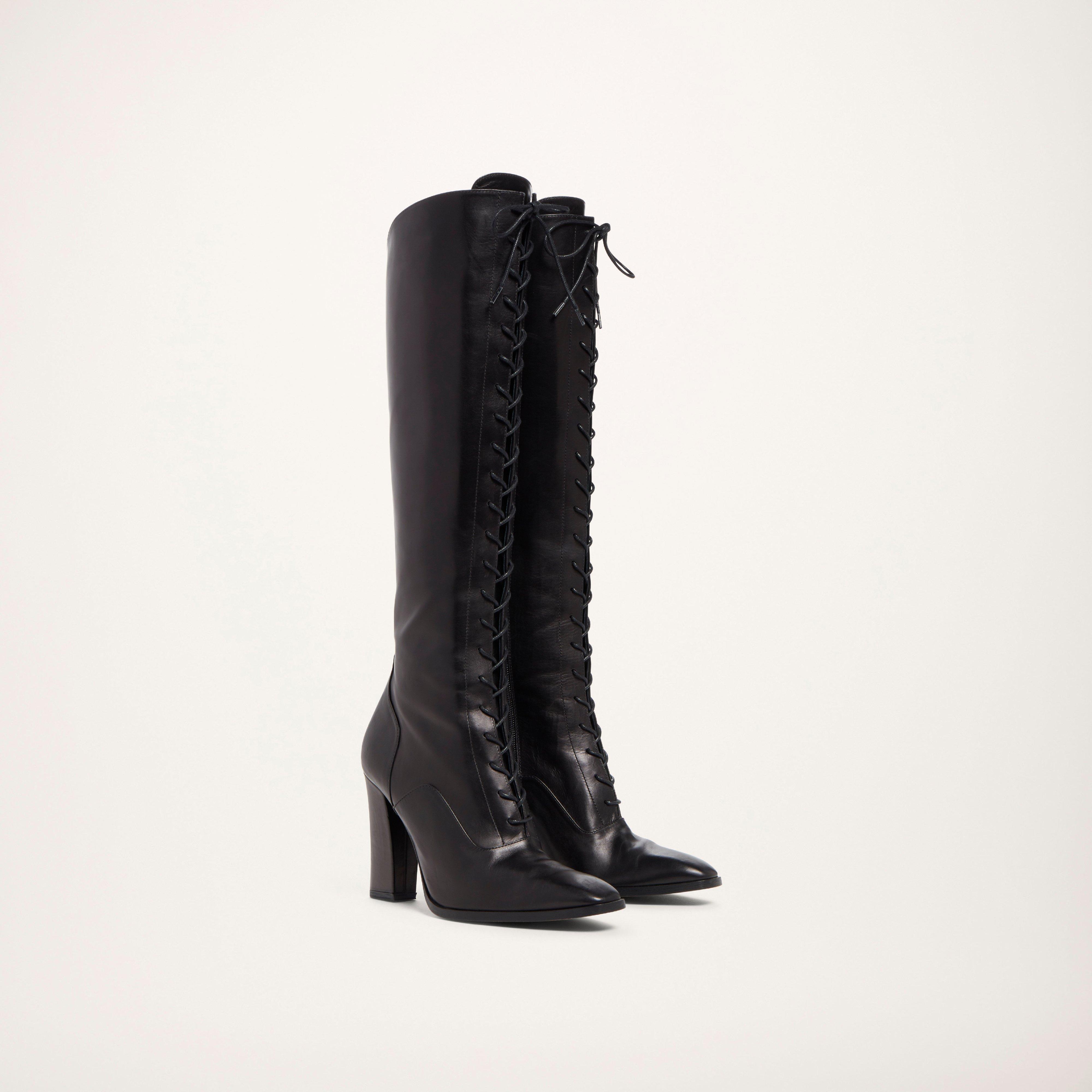 Marc Jacobs Tall Lace-up Boot in Black 