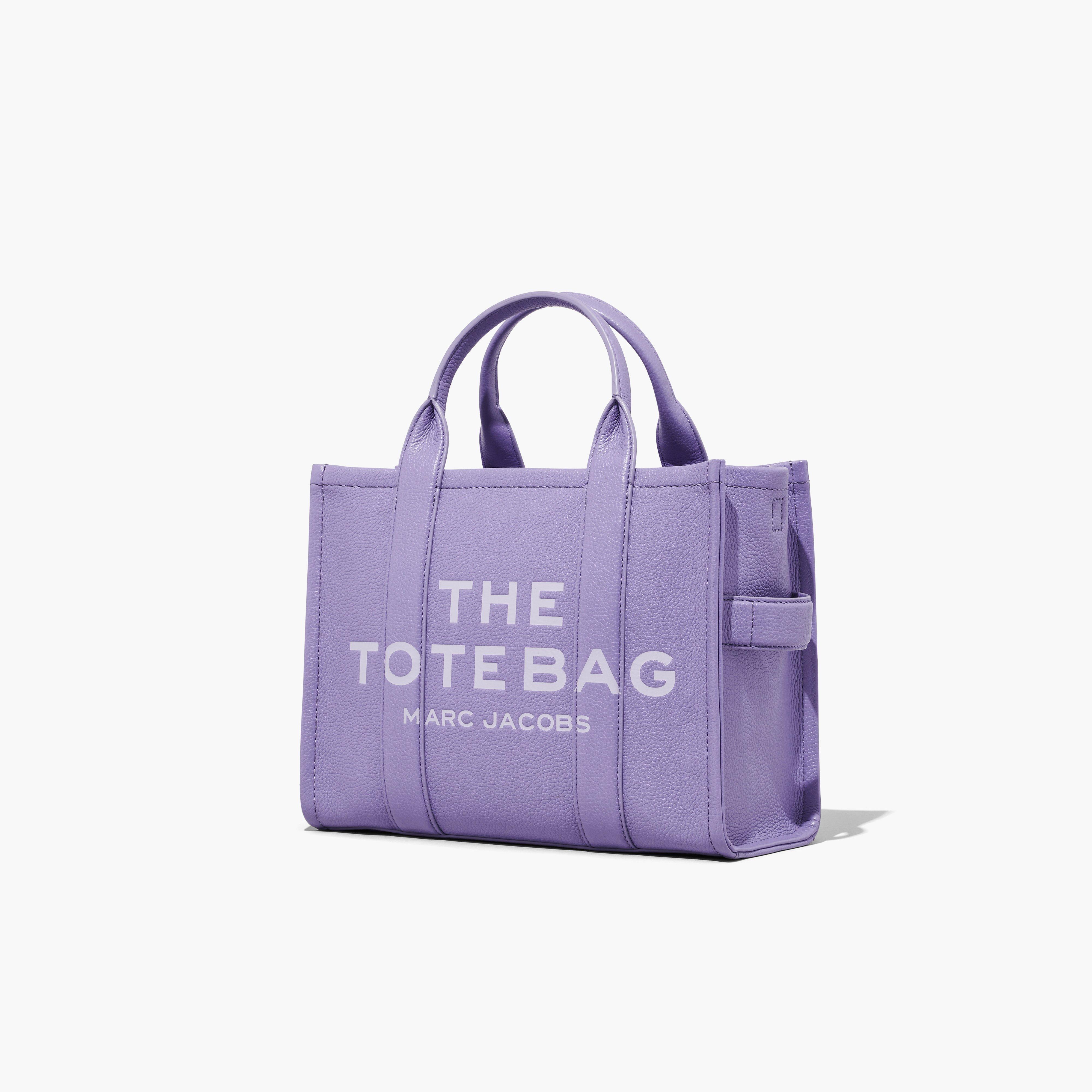 Marc Jacobs The Leather Medium Tote Bag in Purple | Lyst