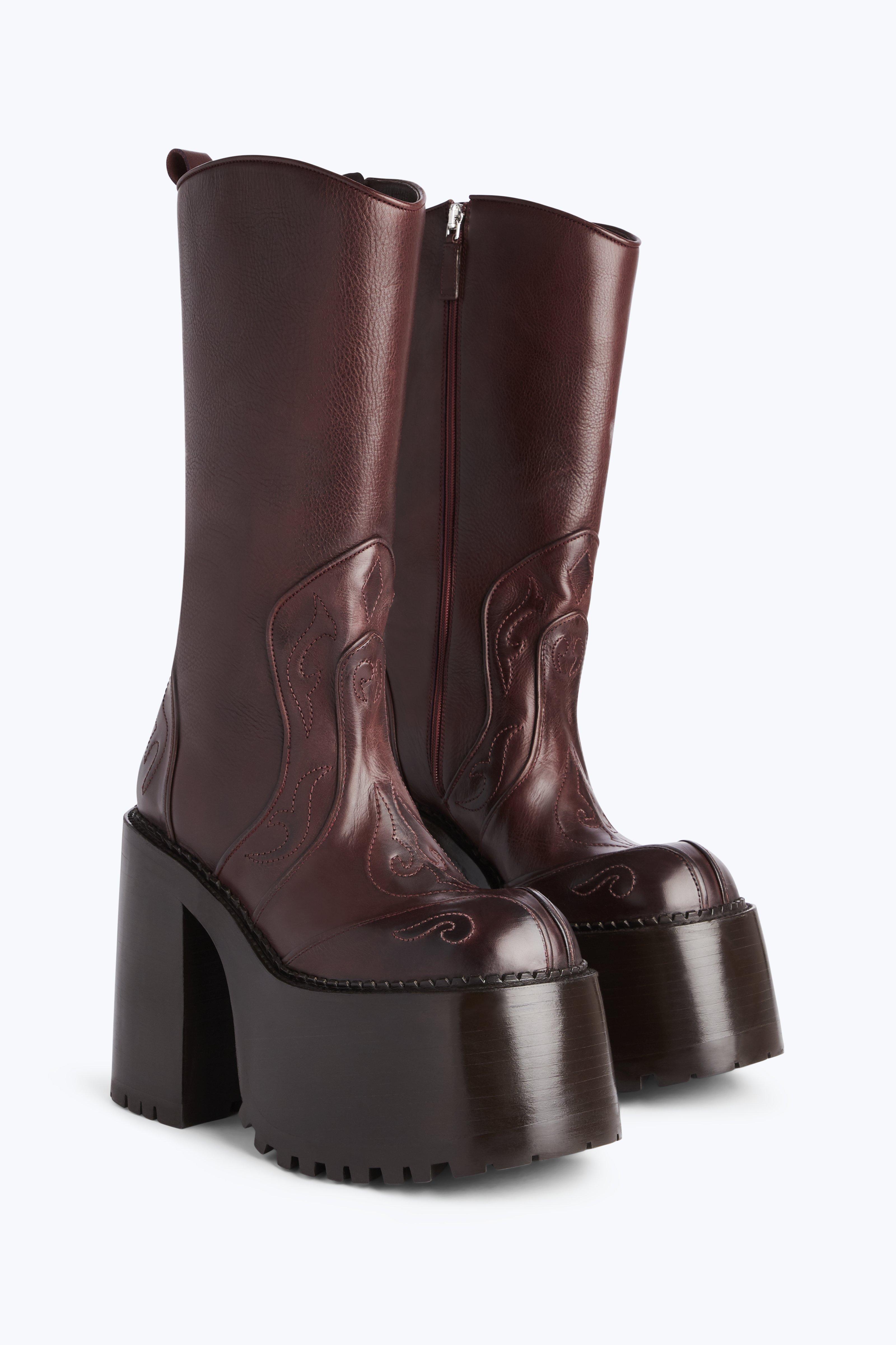 Marc Jacobs Margaret Platform Boot in Brown | Lyst