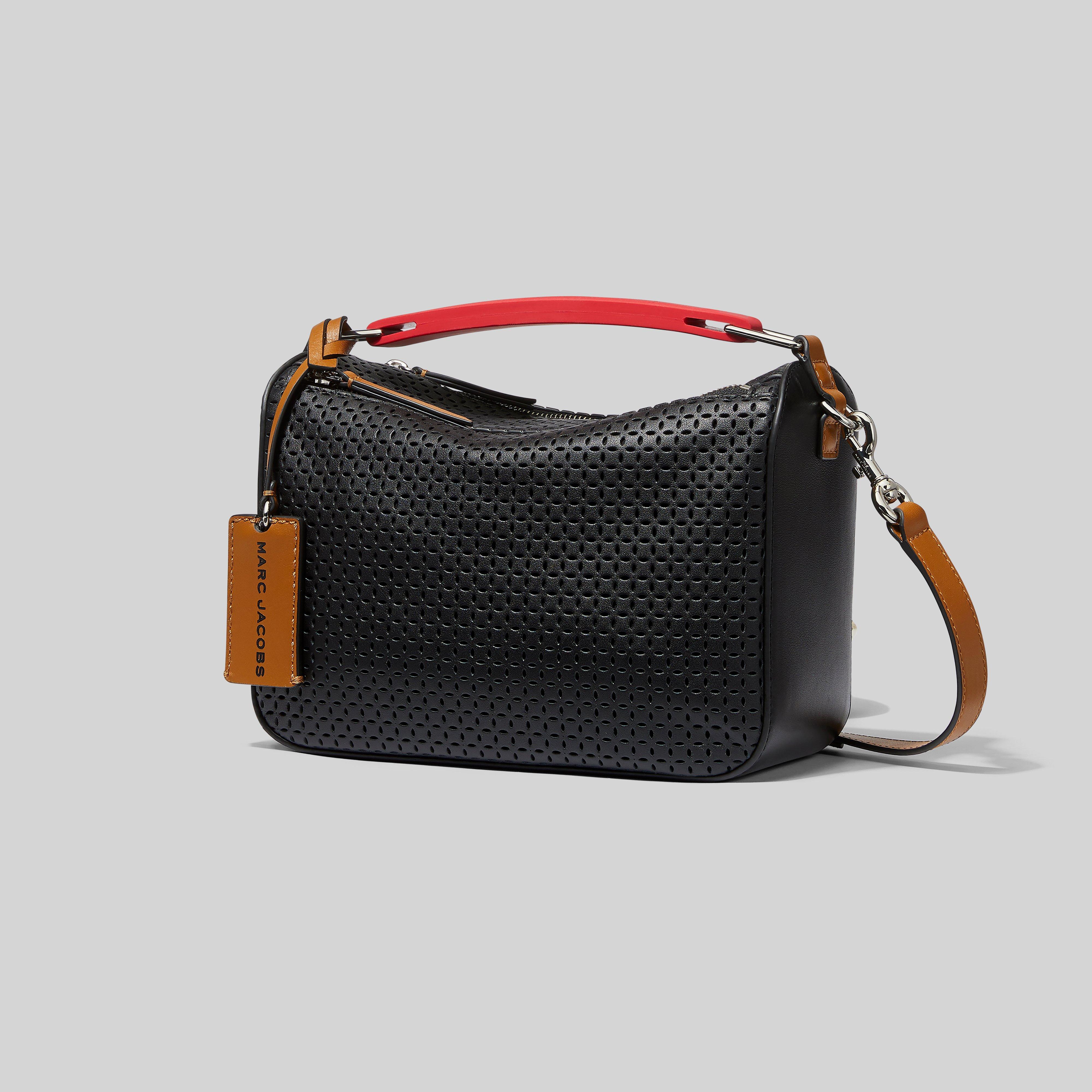 Marc Jacobs The Softbox Perforated Bag in Black | Lyst