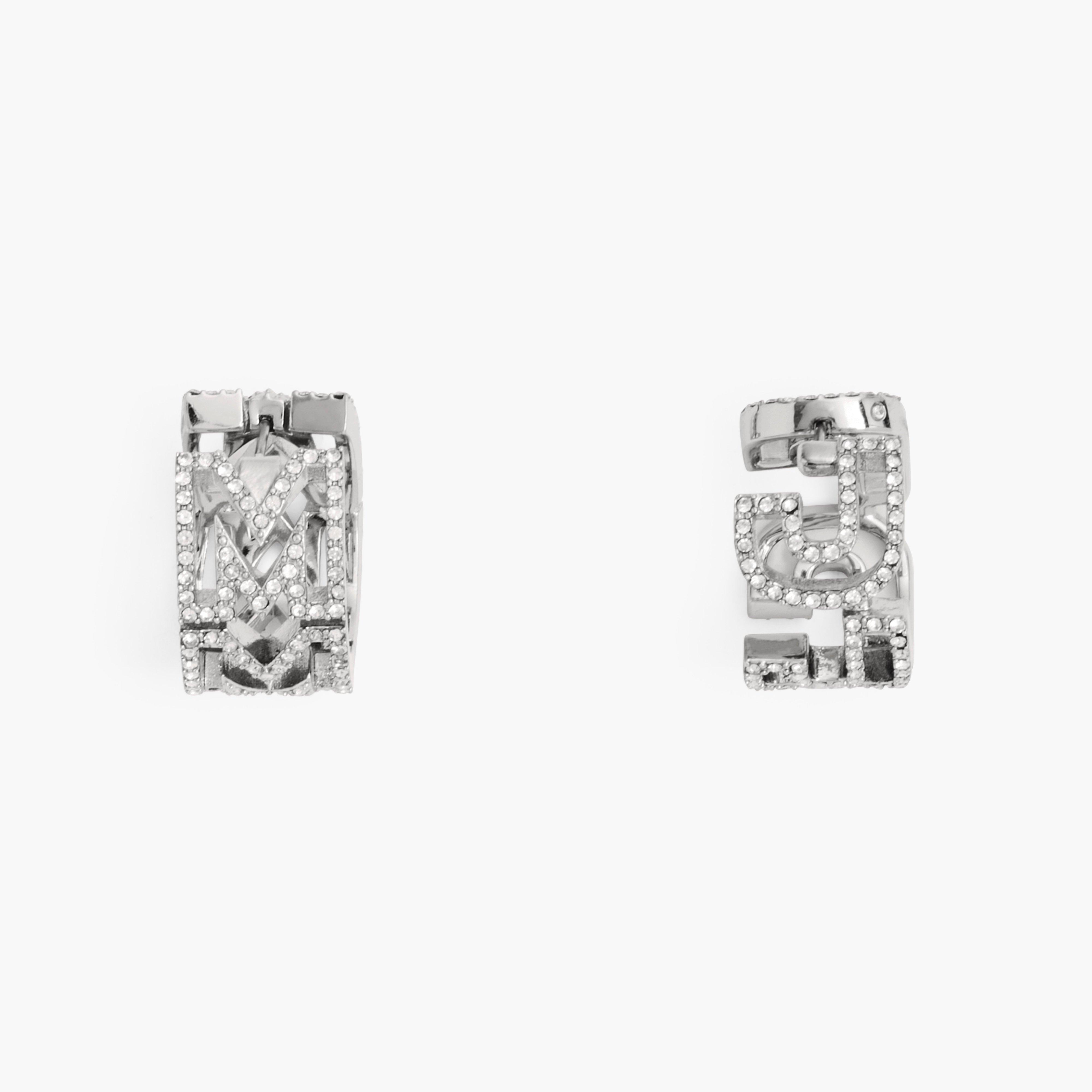 Marc Jacobs Monogram chain-link earrings, Silver