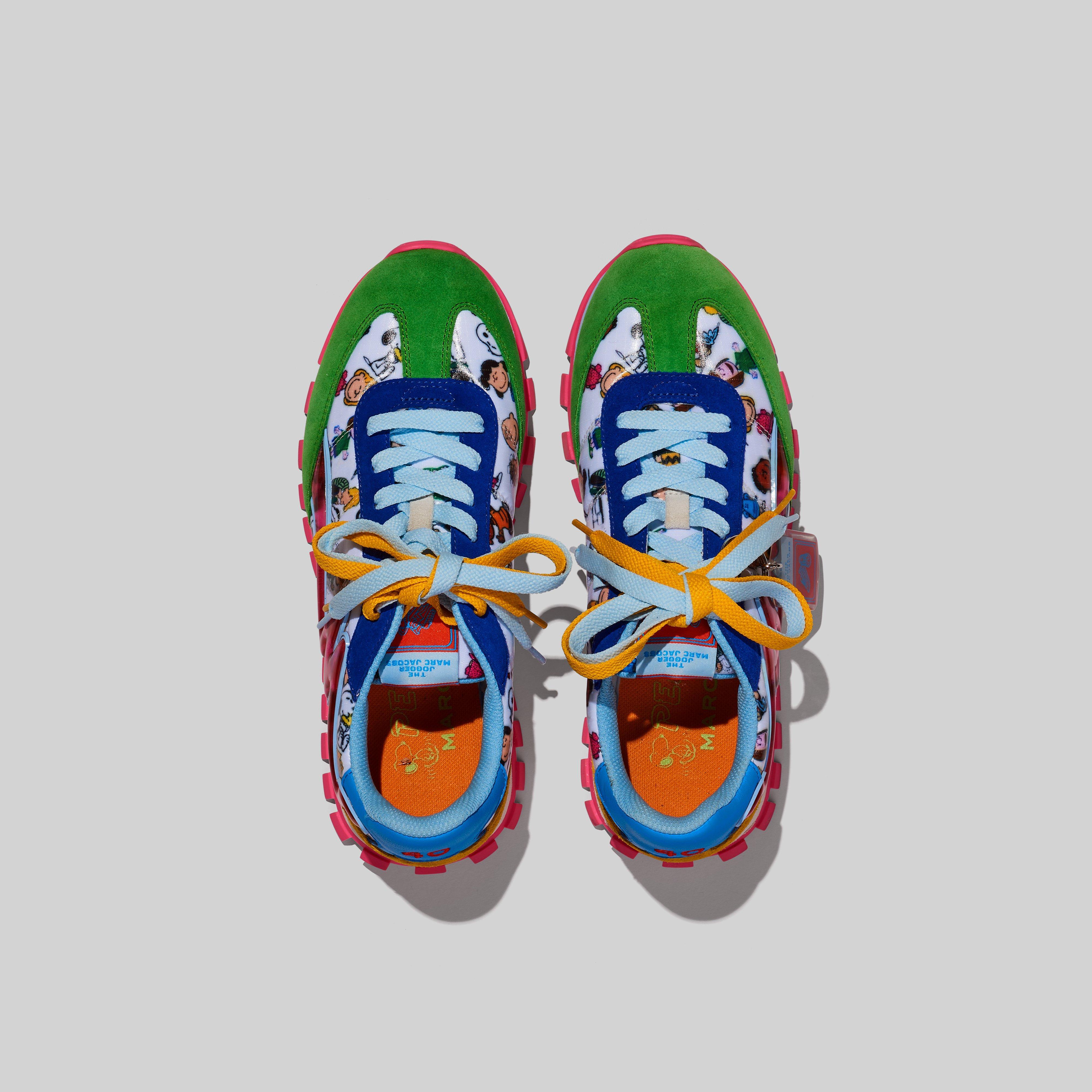 Marc Jacobs Leather Peanuts X The Comics Jogger Sneakers in White Lyst