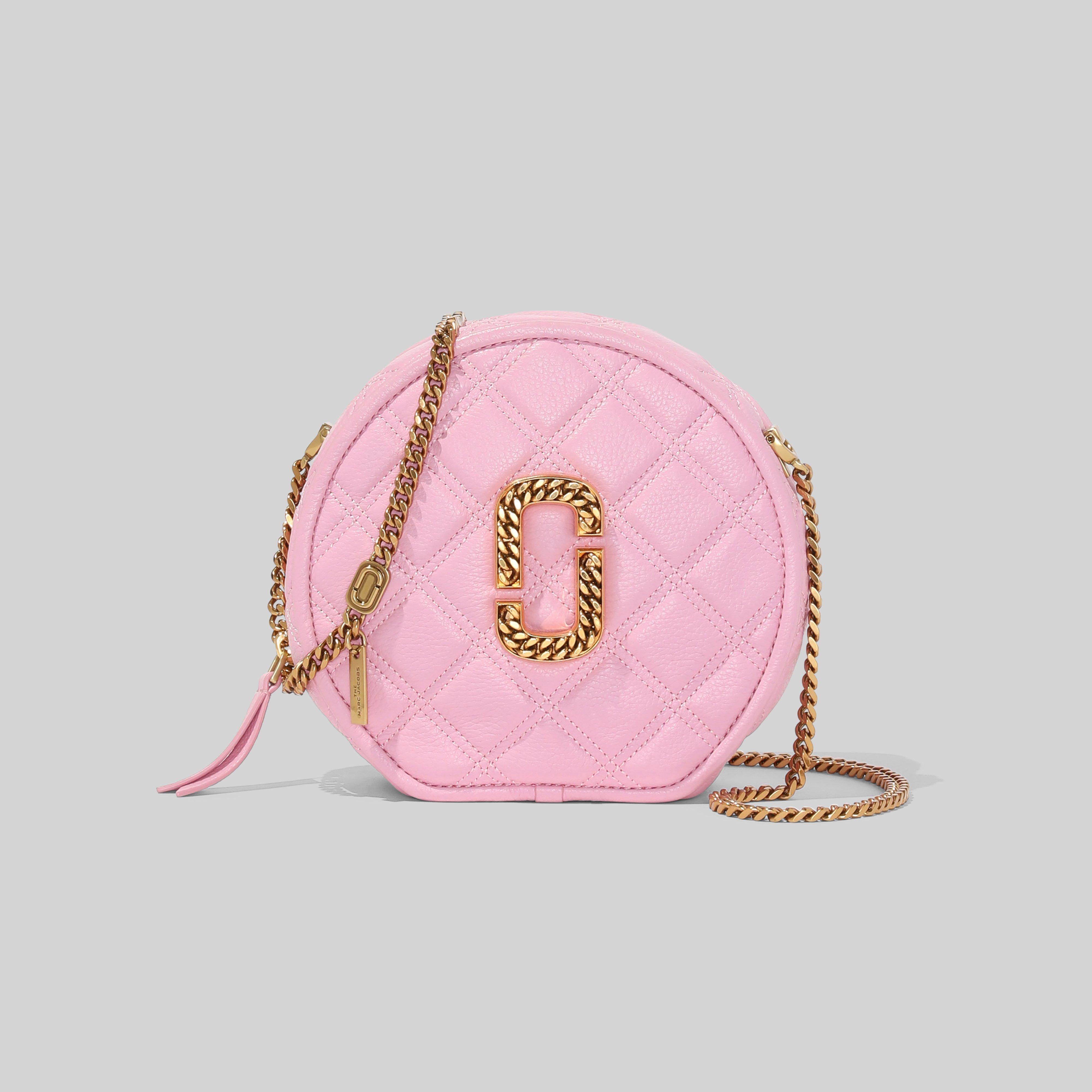 Marc Jacobs Leather The Status Round Crossbody Bag in Powder (Pink) Lyst