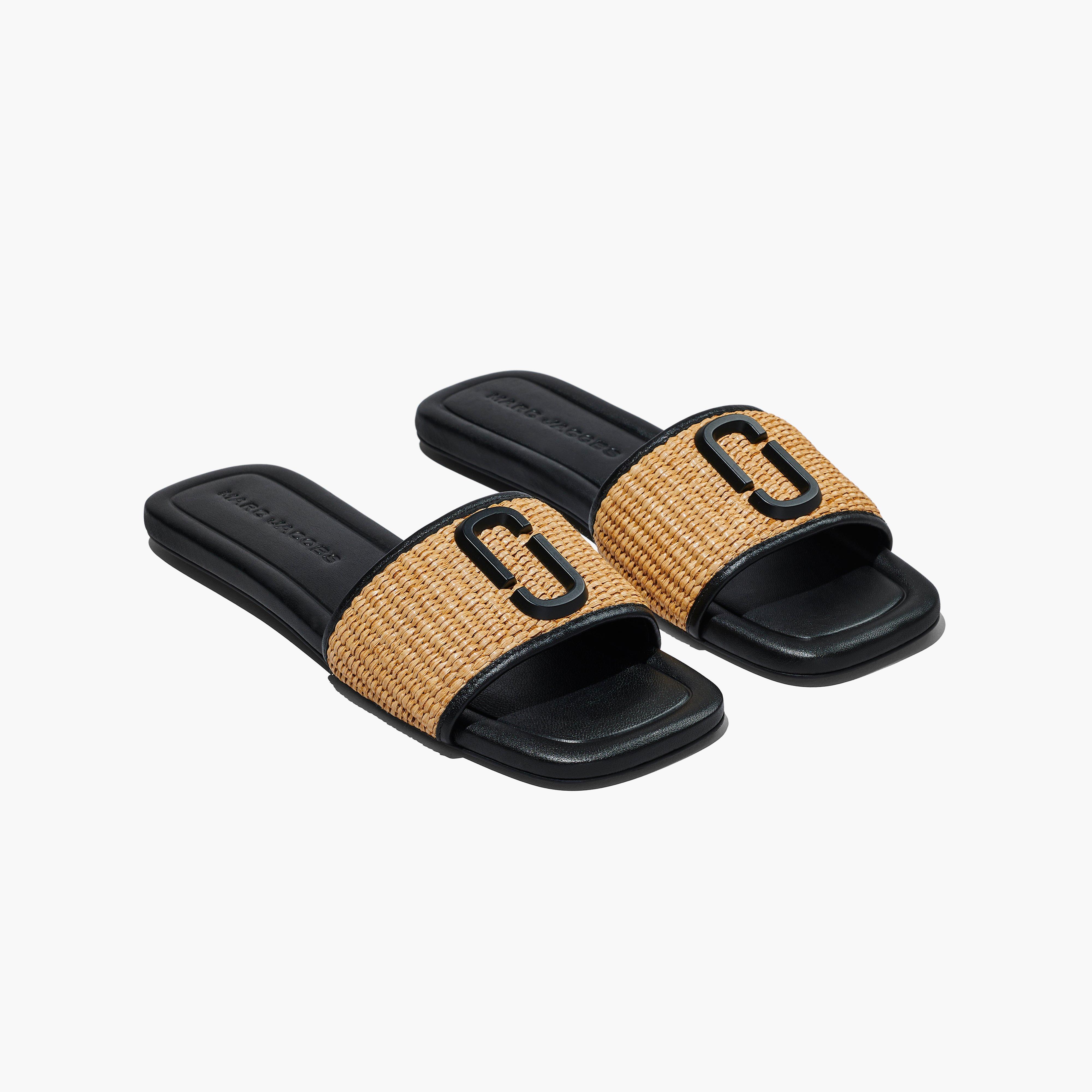 Marc Jacobs The J Marc Woven Sandal in Black | Lyst