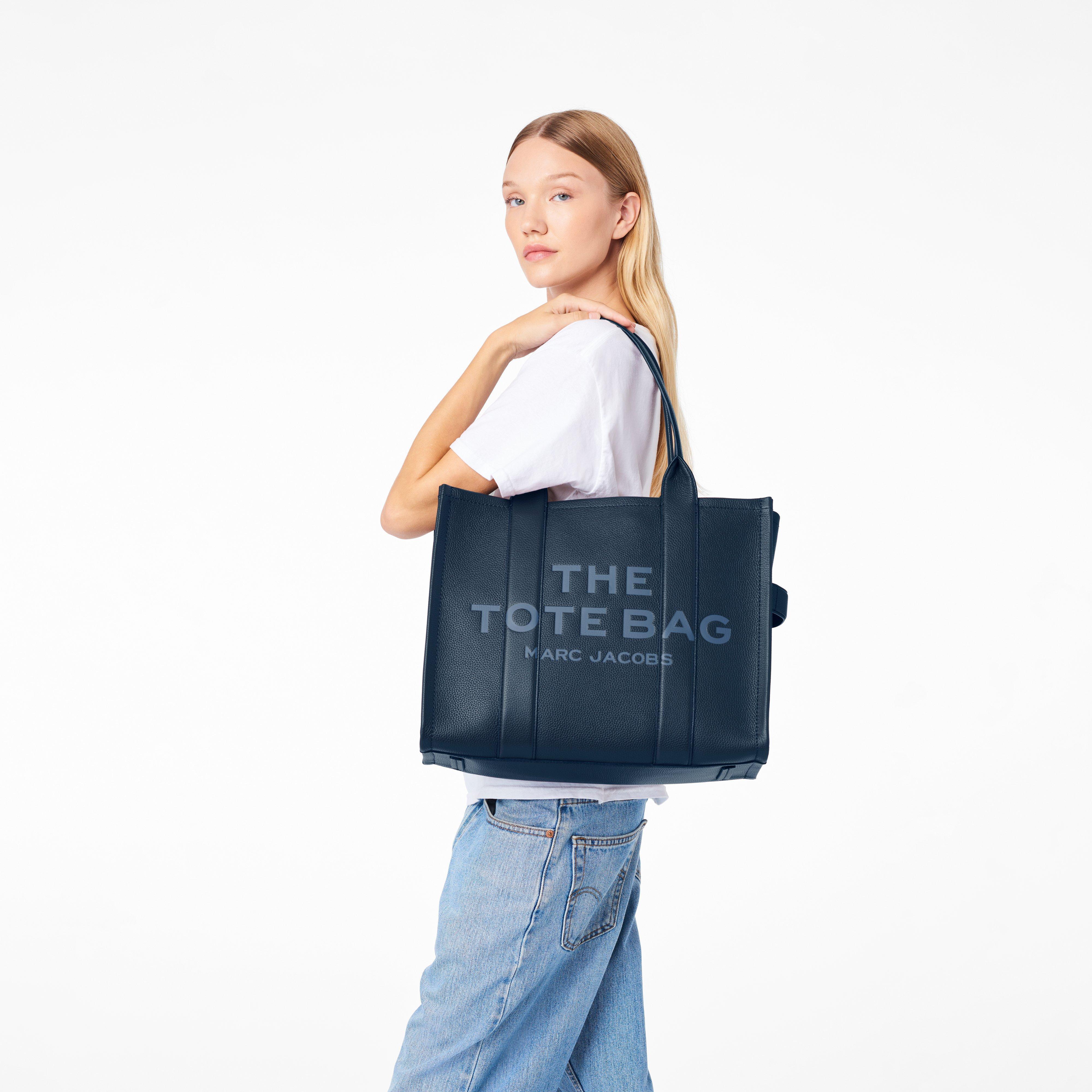 Marc Jacobs The Leather Large Tote Bag in Blue | Lyst