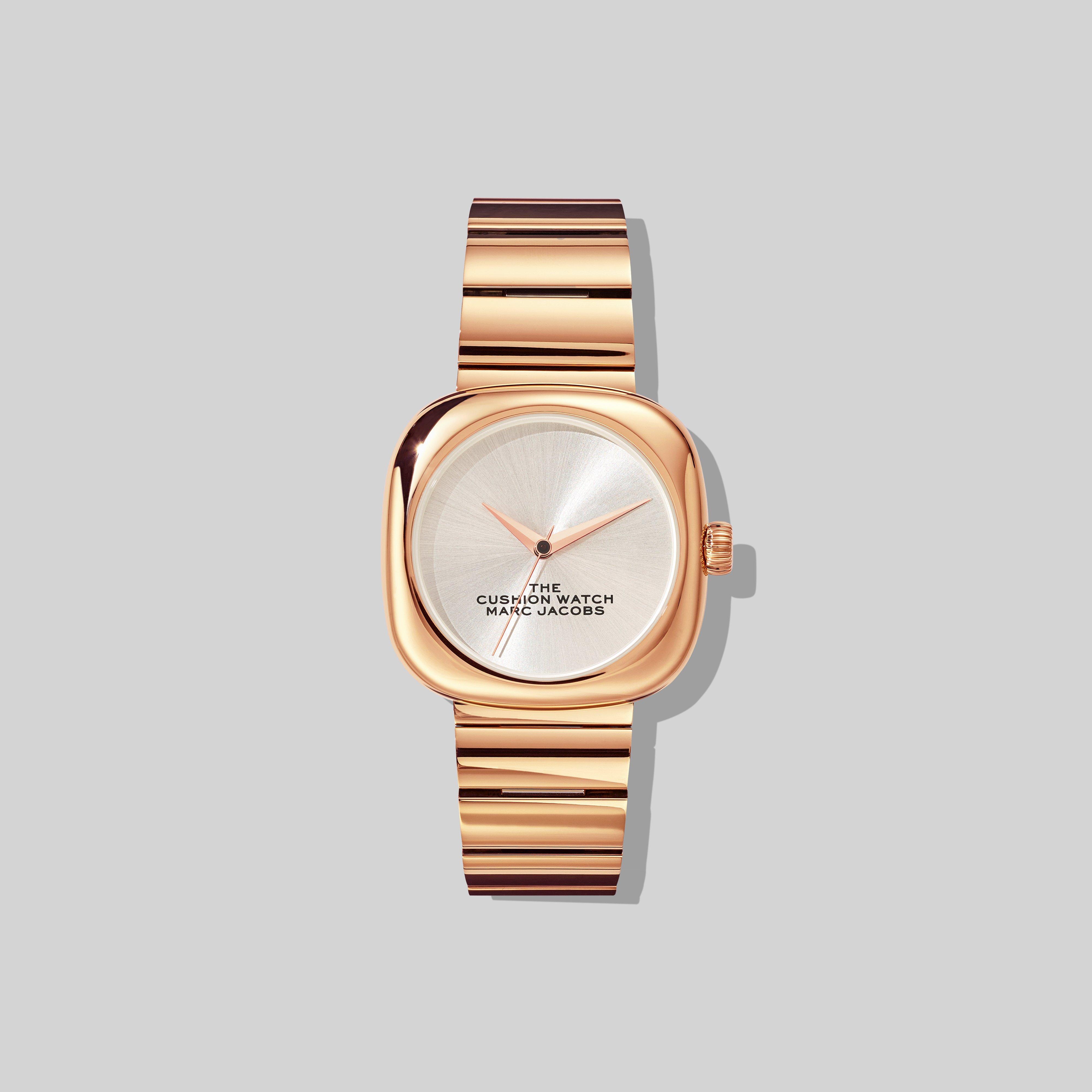 Marc Jacobs The Cushion Watch in White/Rose Gold (Metallic) - Lyst