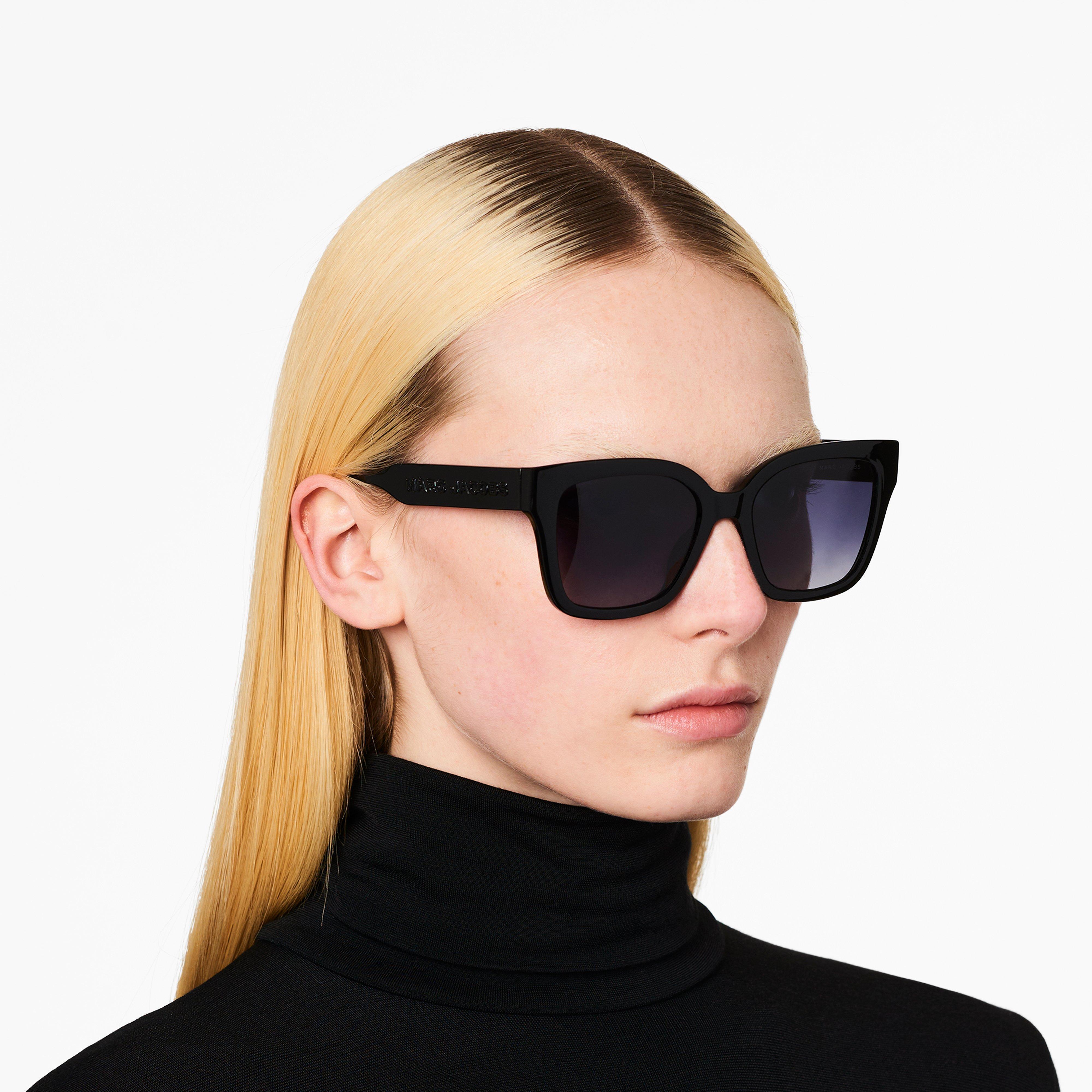 Marc Jacobs Square Sunglasses in Black | Lyst