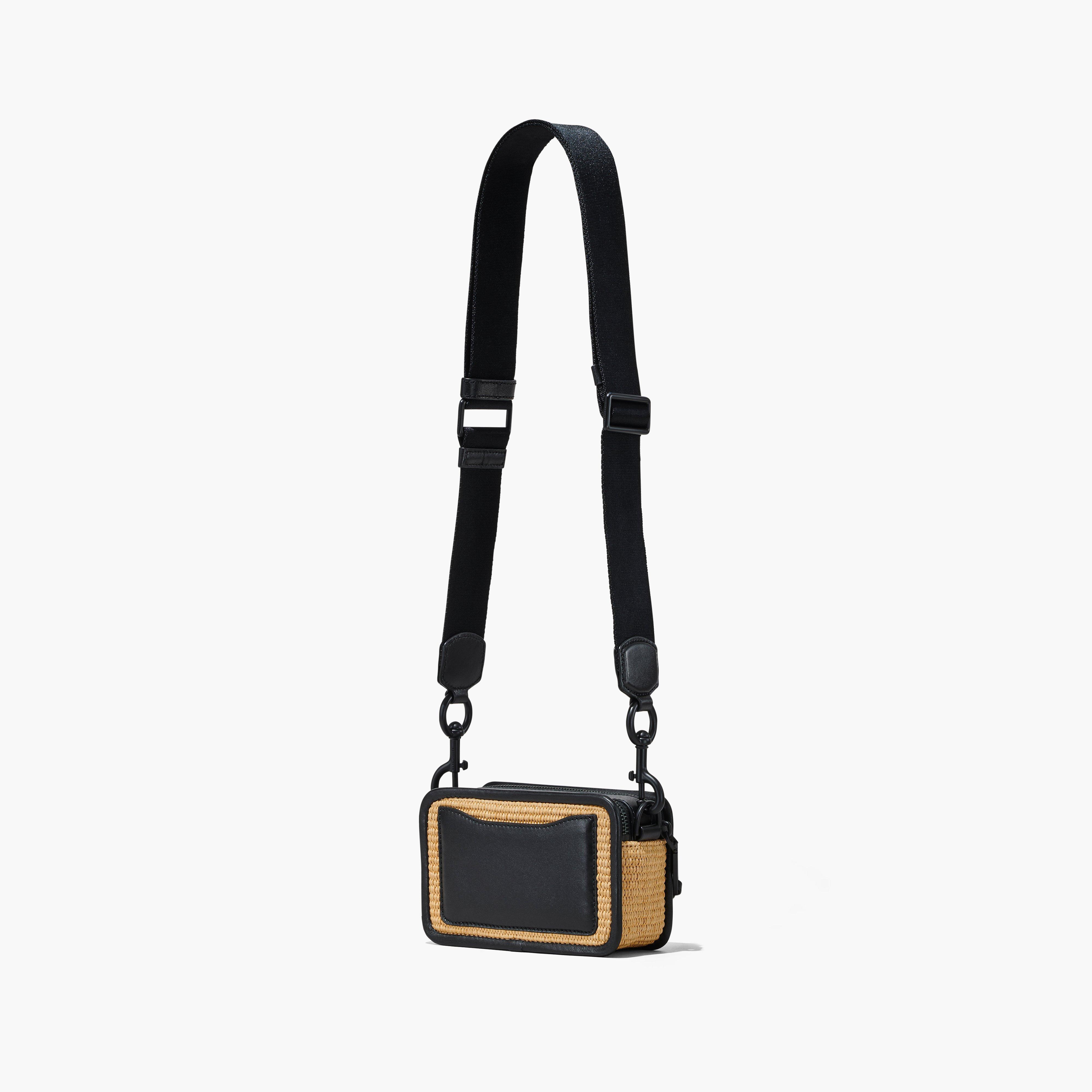 Marc Jacobs The Woven Snapshot Bag in Black