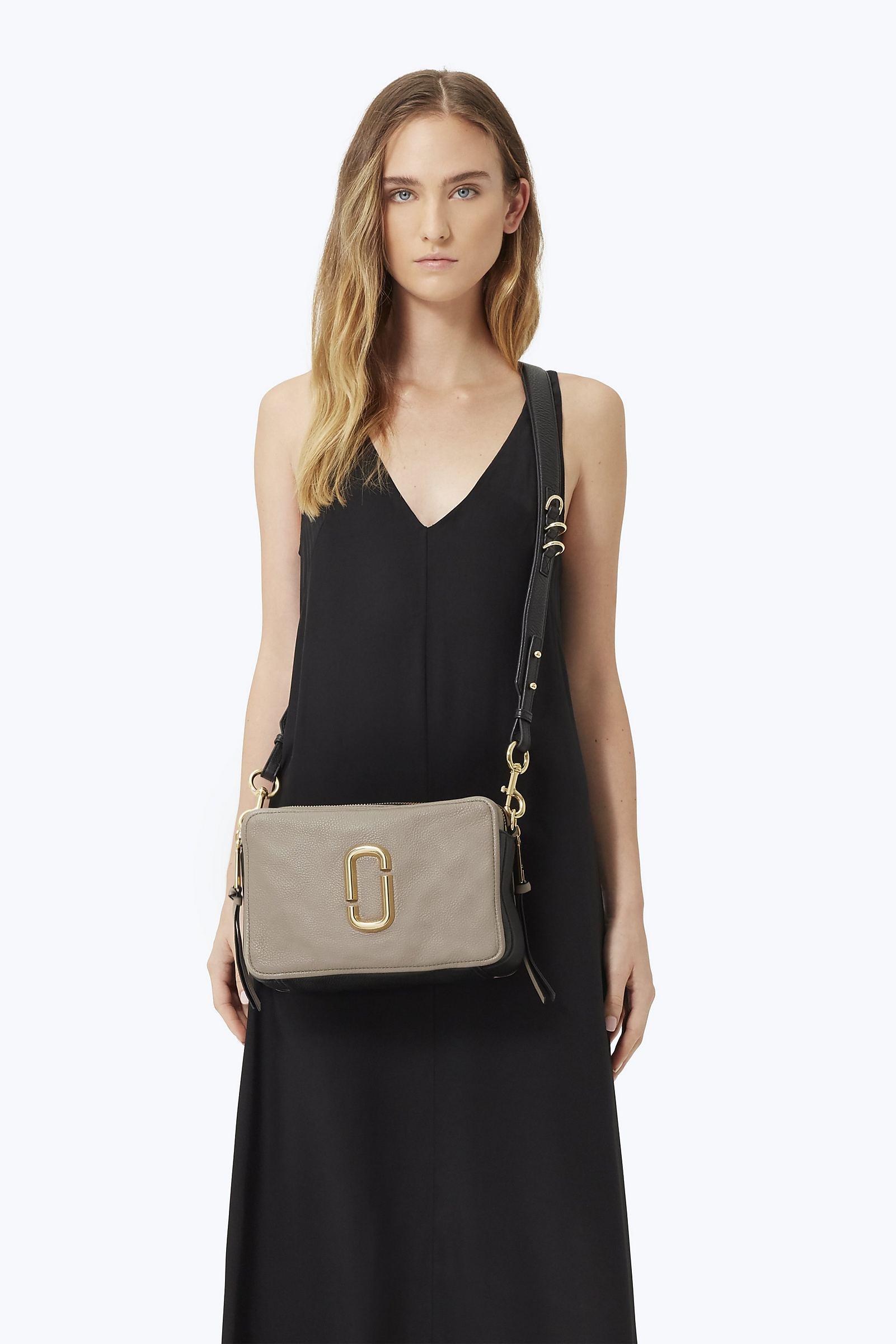 Marc by Marc Jacobs Cement & Black The Soft Shot Leather