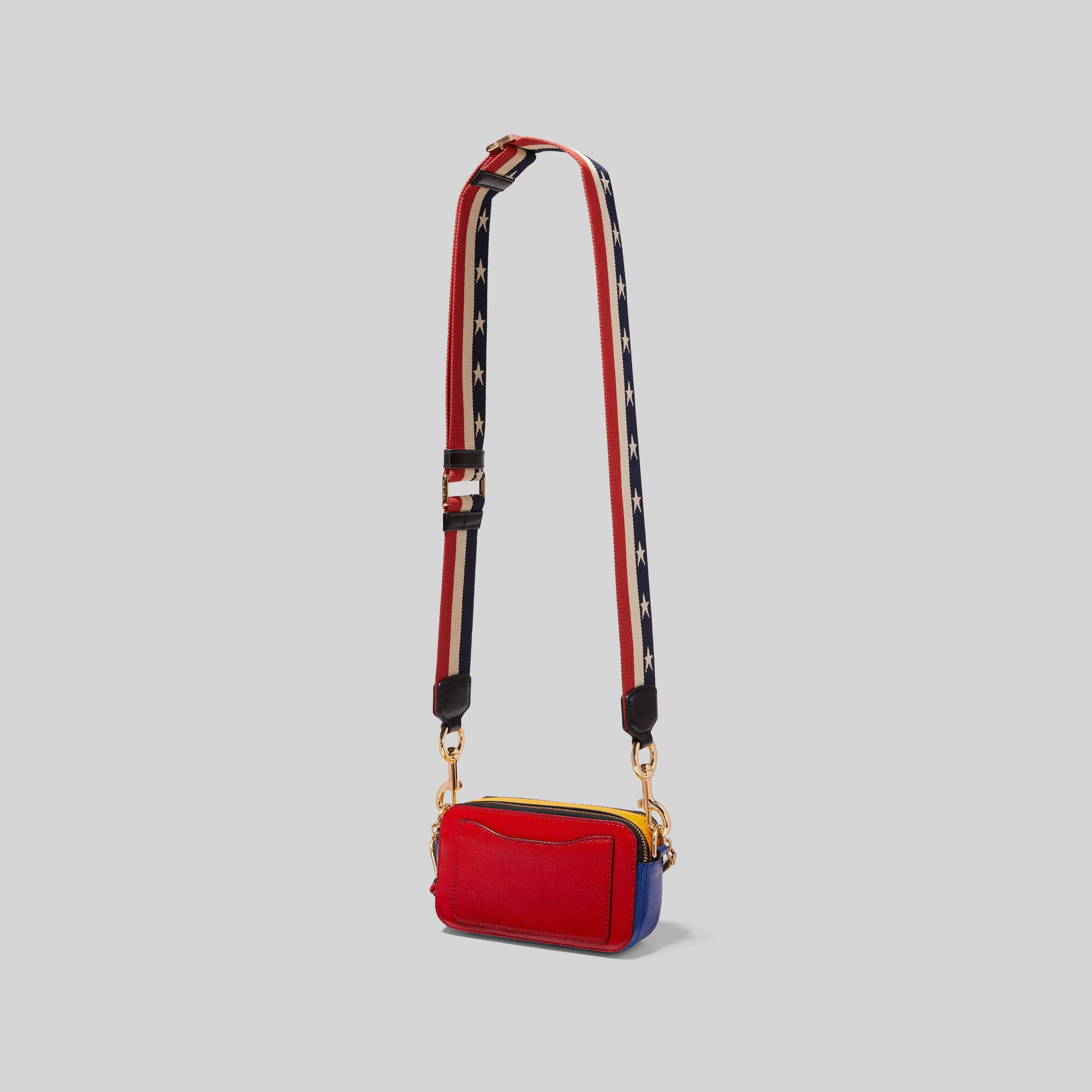 Marc Jacobs Leather The Snapshot Flag Bag in Red Lyst
