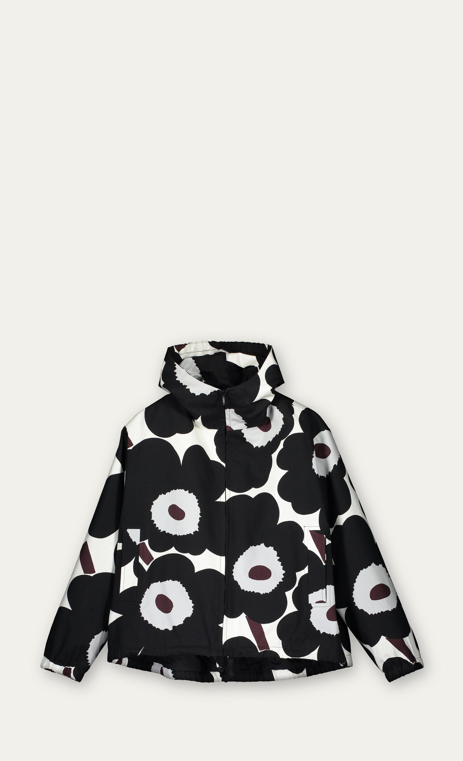Marimekko Cotton 40 Vihma Unikko Coat In Black Lyst Marimekko Cotton 40 Vihma Unikko Coat In Black Lyst