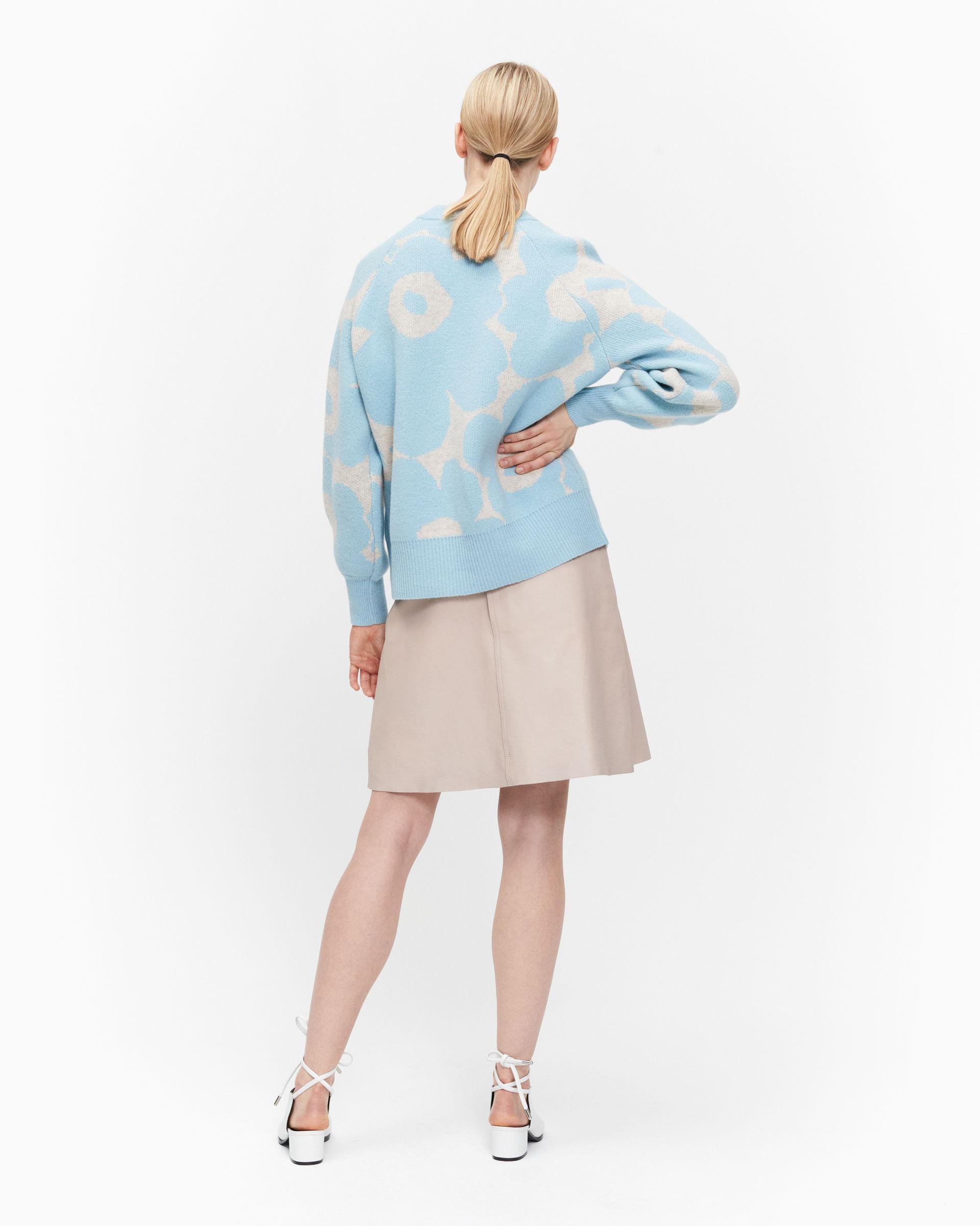 Marimekko Wool Kietoa Unikko Knitted Pullover In Beige Light Blue Blue Lyst Marimekko Wool Kietoa Unikko Knitted Pullover In Beige Light Blue Blue Lyst