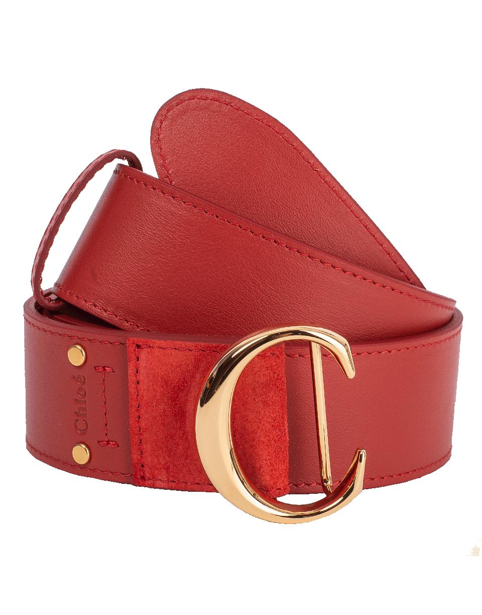 Chloé Leather C Hip Belt in Red - Lyst