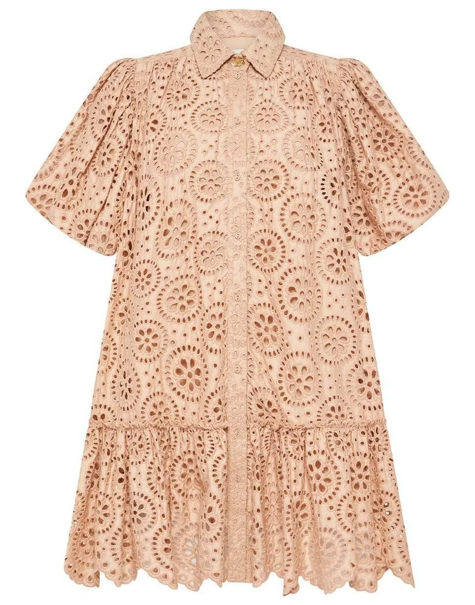 Aje. Cotton Salita Broderie Puff Sleeve 