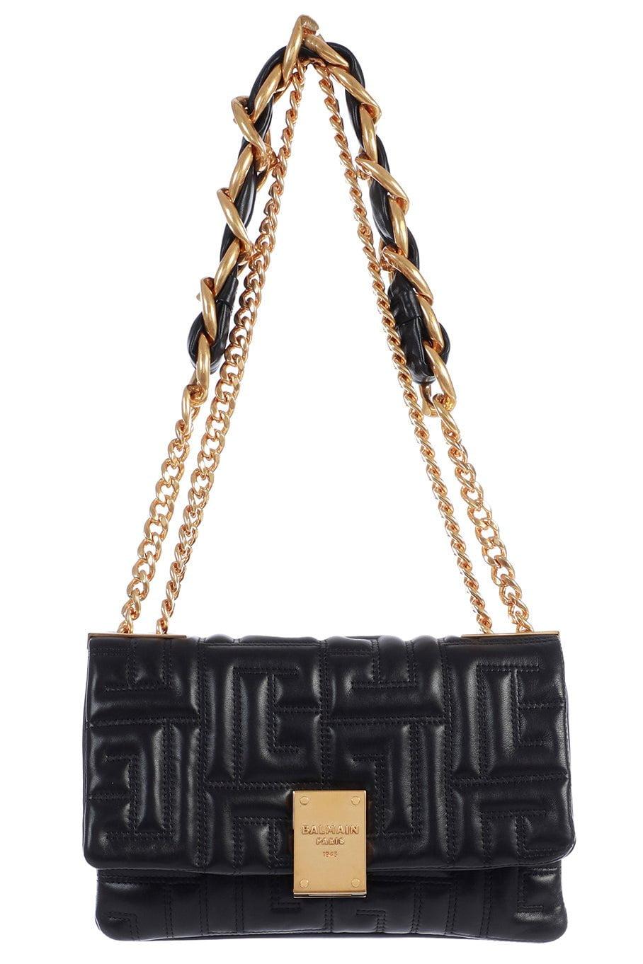 Balmain 1945 Small Quilted Soft Bag in Black | Lyst