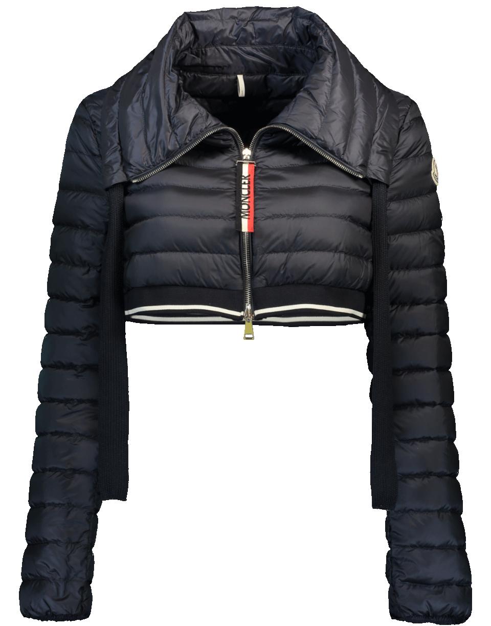 Moncler Synthetic Cropped Puffer Jacket 