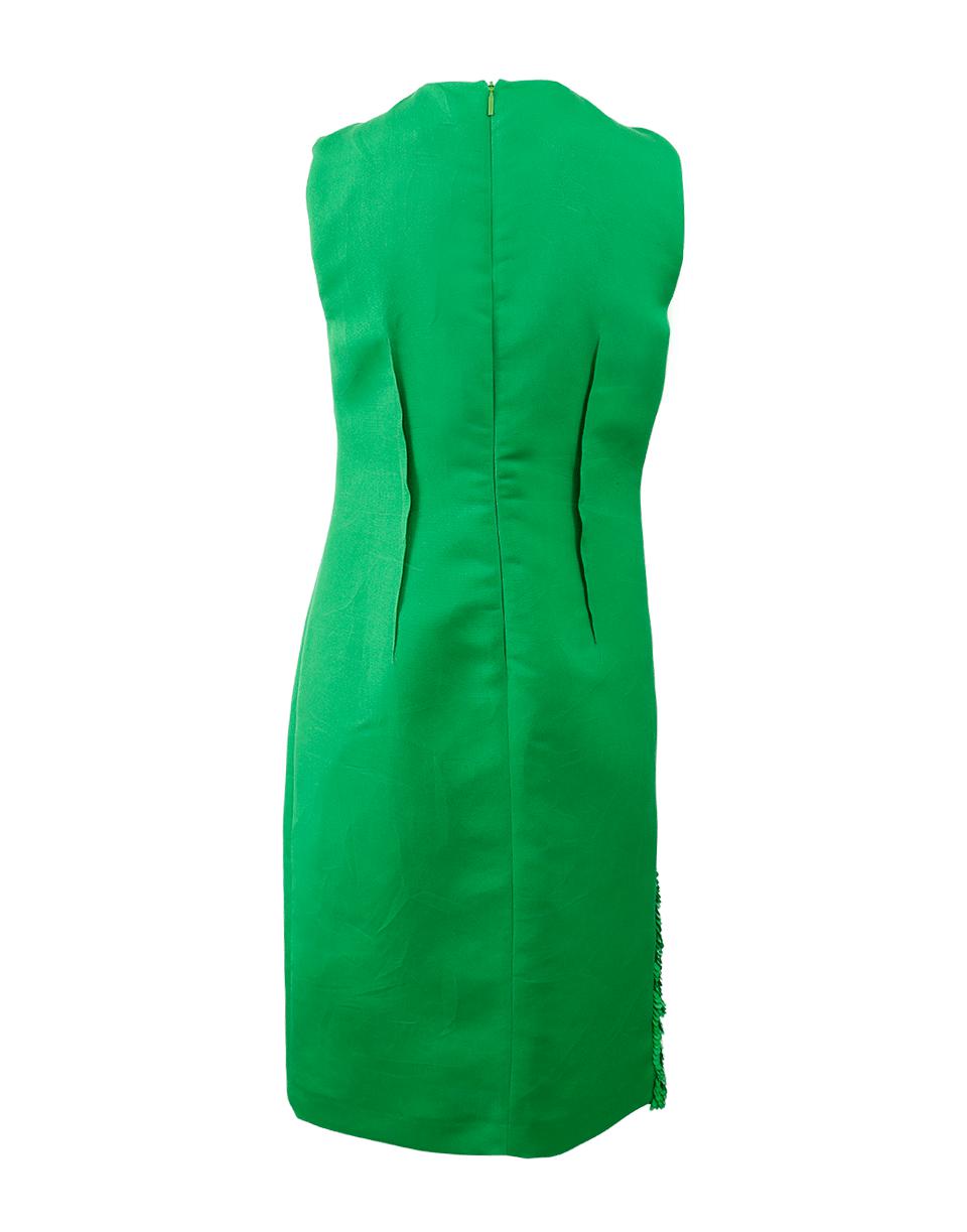 green sequin cocktail dress
