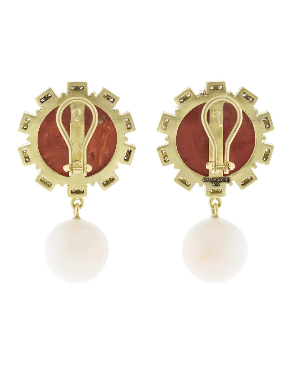 Sylva & Cie Mediterranean Coral Earrings Lyst