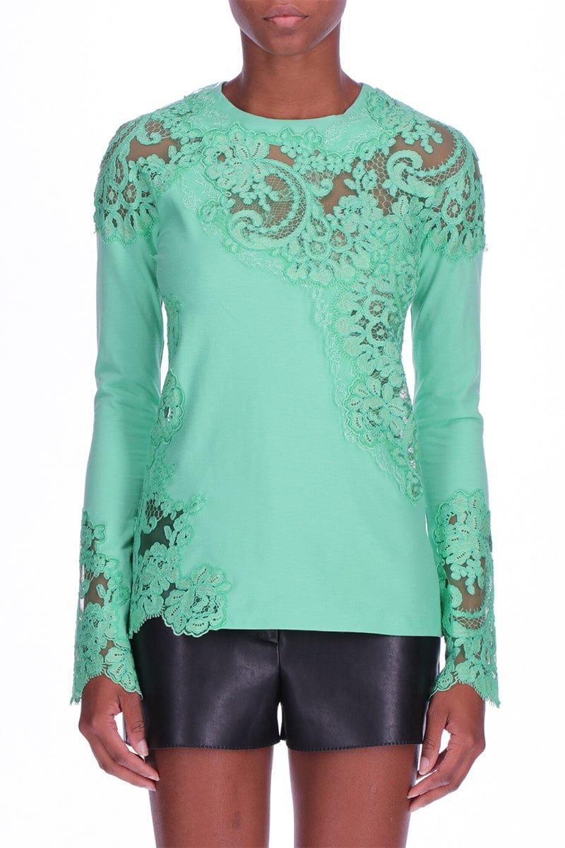 Ermanno Scervino Long Sleeve Lace T 