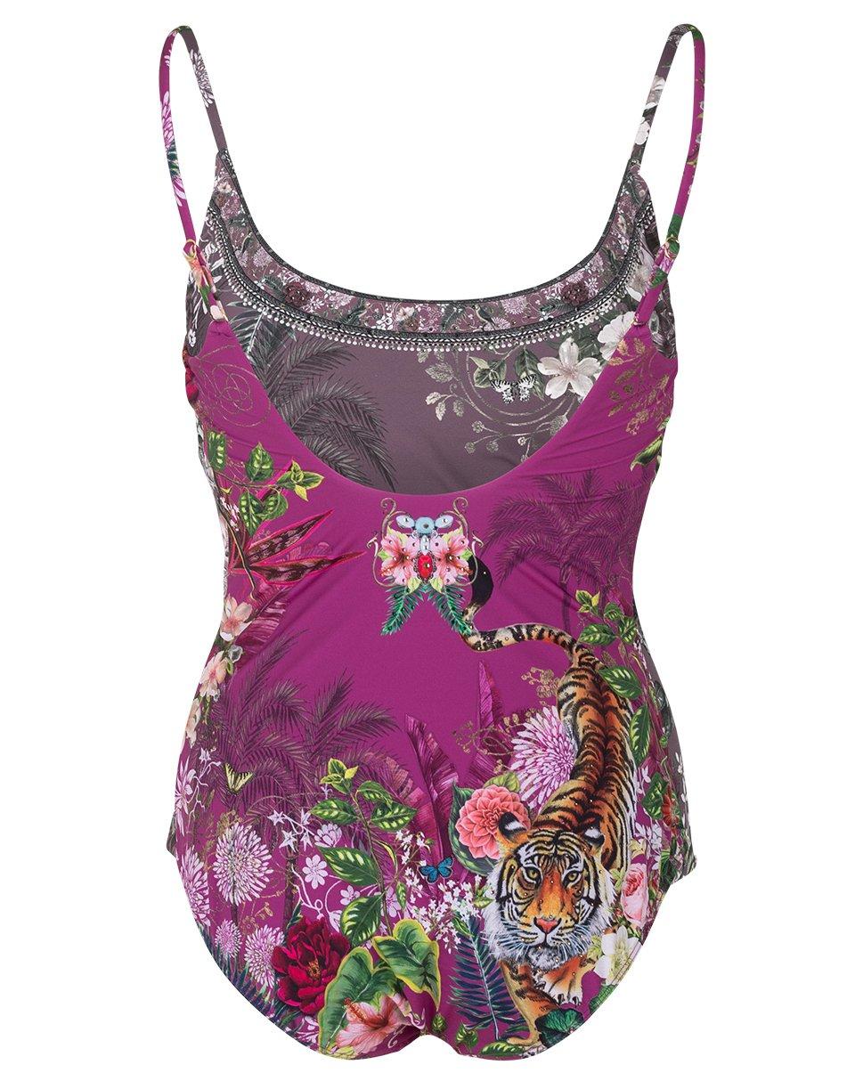 Camilla Synthetic Jungle Language Scoopneck One Piece in Purple  Lyst
