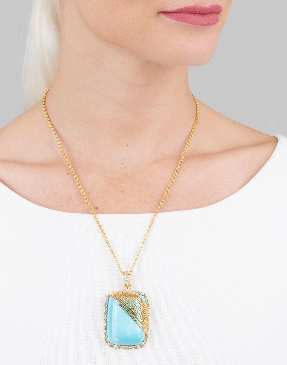 Lyst Buddha Mama Sleeping Beauty Turquoise Pendant Gallery
