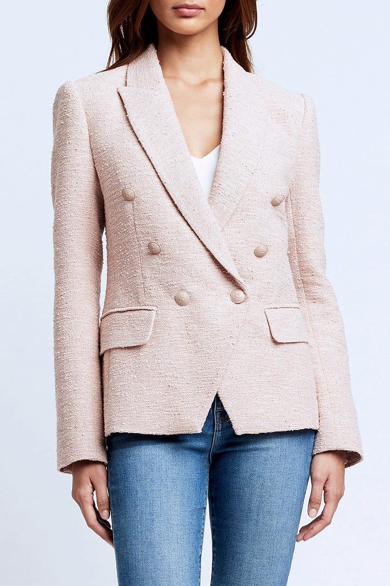 17550円 高価値 L'Agence ラジャンス ファッション ブレザー Womens Kenzie Formal Office Double-Breasted Blazer Jacket