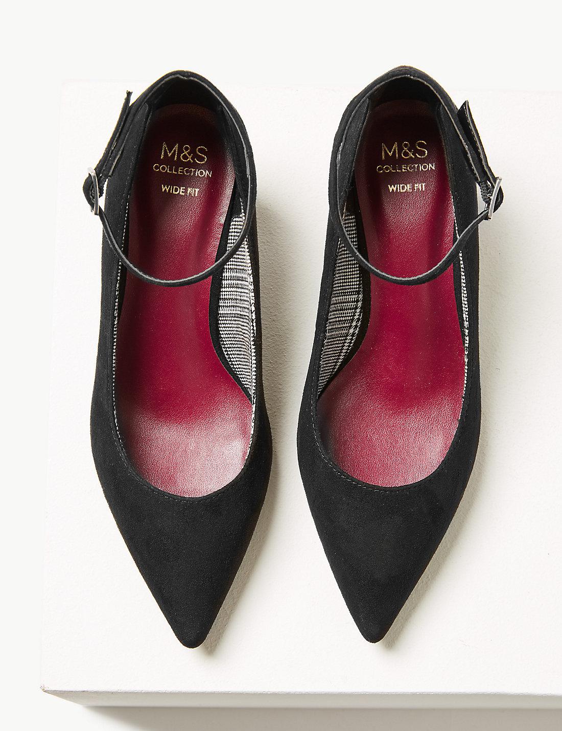 Buy kitten heel shoes wide fit cheap online