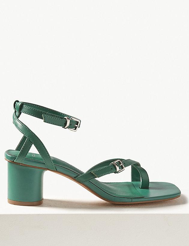 marks and spencer green sandals