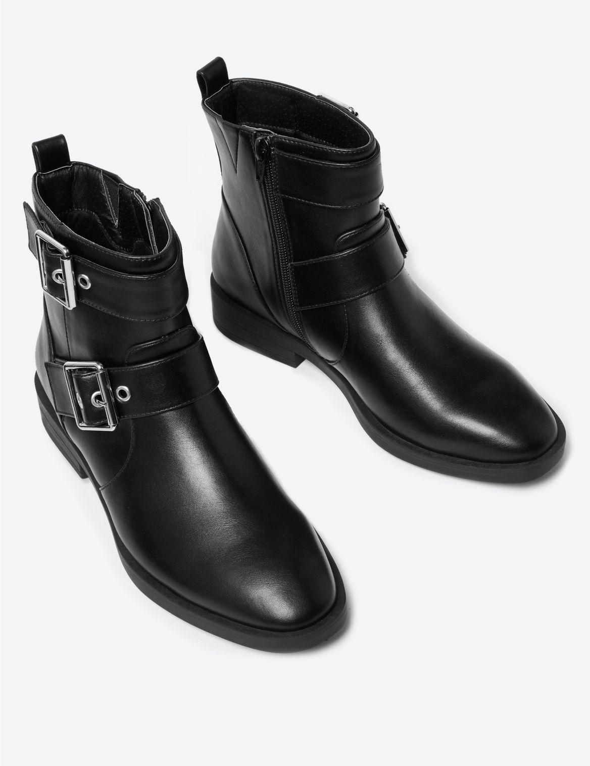 marks and spencer biker boots