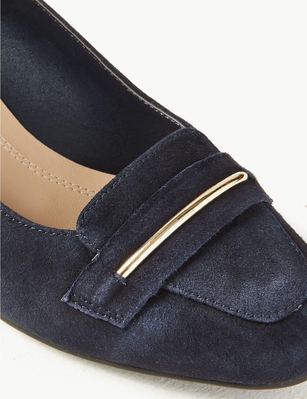 navy blue court shoes marks and spencer