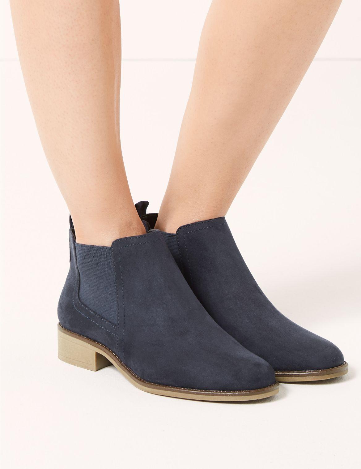 Marks & Spencer Chelsea Ankle Boots in Navy (Blue) - Lyst
