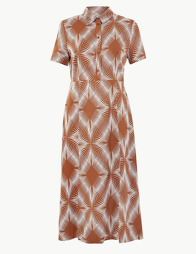 marks and spencer orange dress