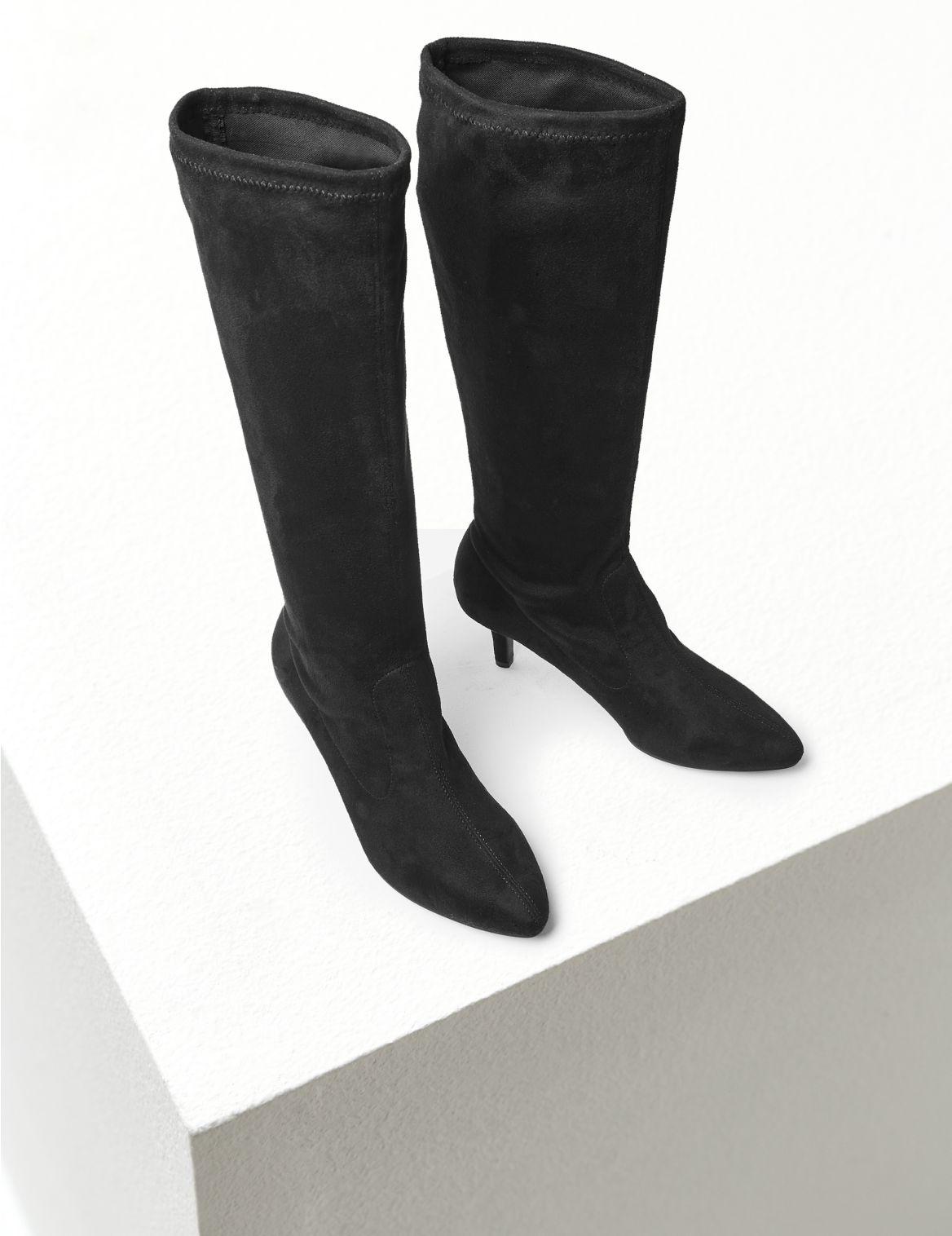 Marks & Spencer Kitten Heel Knee High Boots Black - Lyst